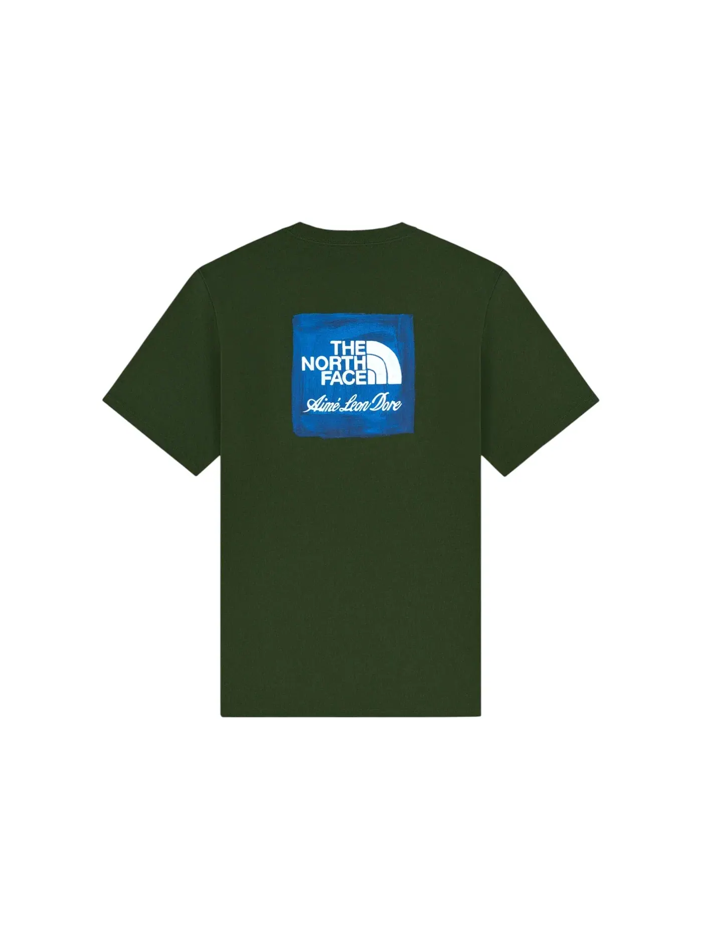 Мужская футболка с принтом Aime Leon Dore x The North Face Logo Tee — изображение 2 из 2, зеленый