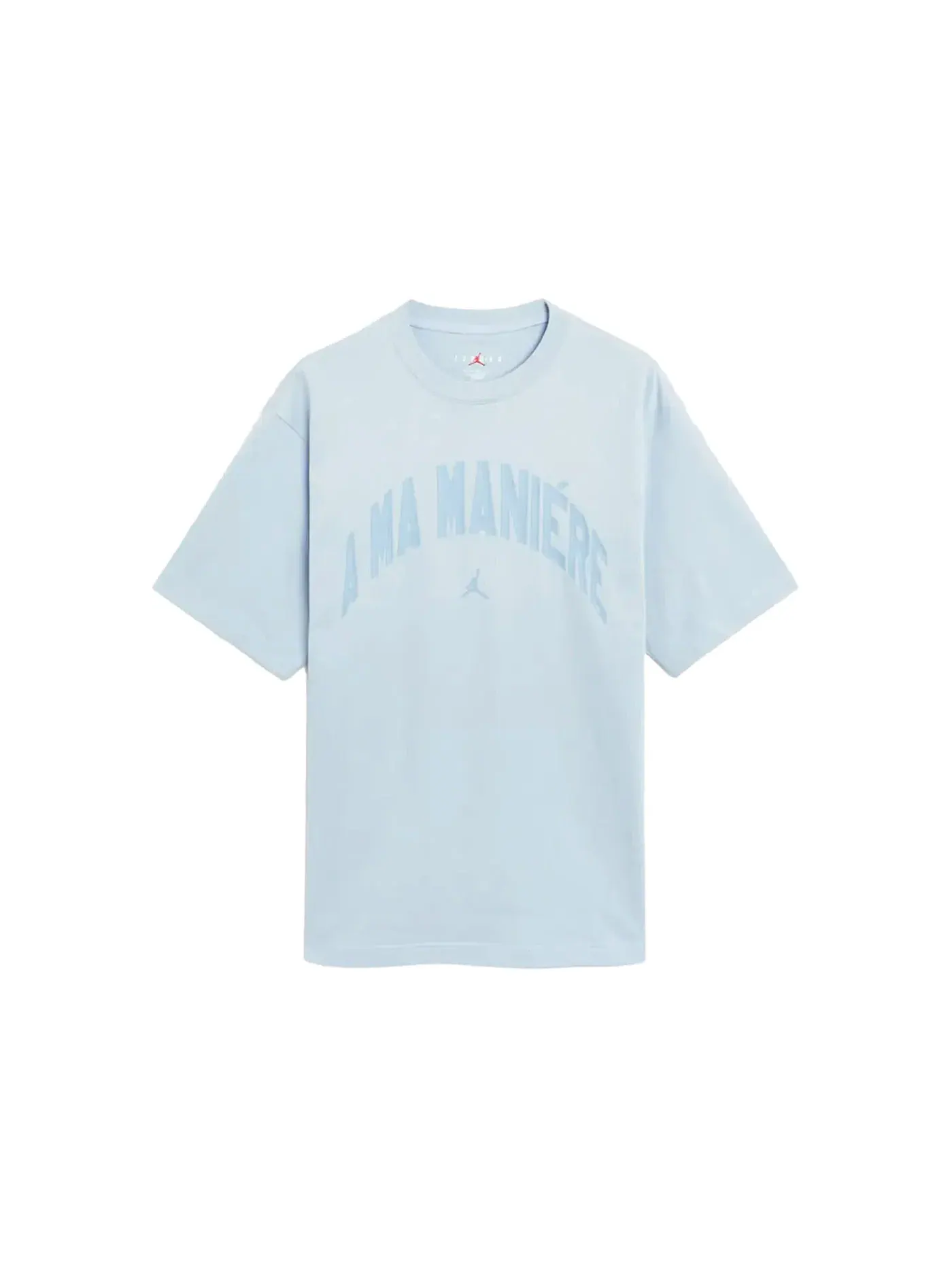 Мужская футболка с принтом Jordan x A Ma Maniere — изображение 1 из 1, светлый синий