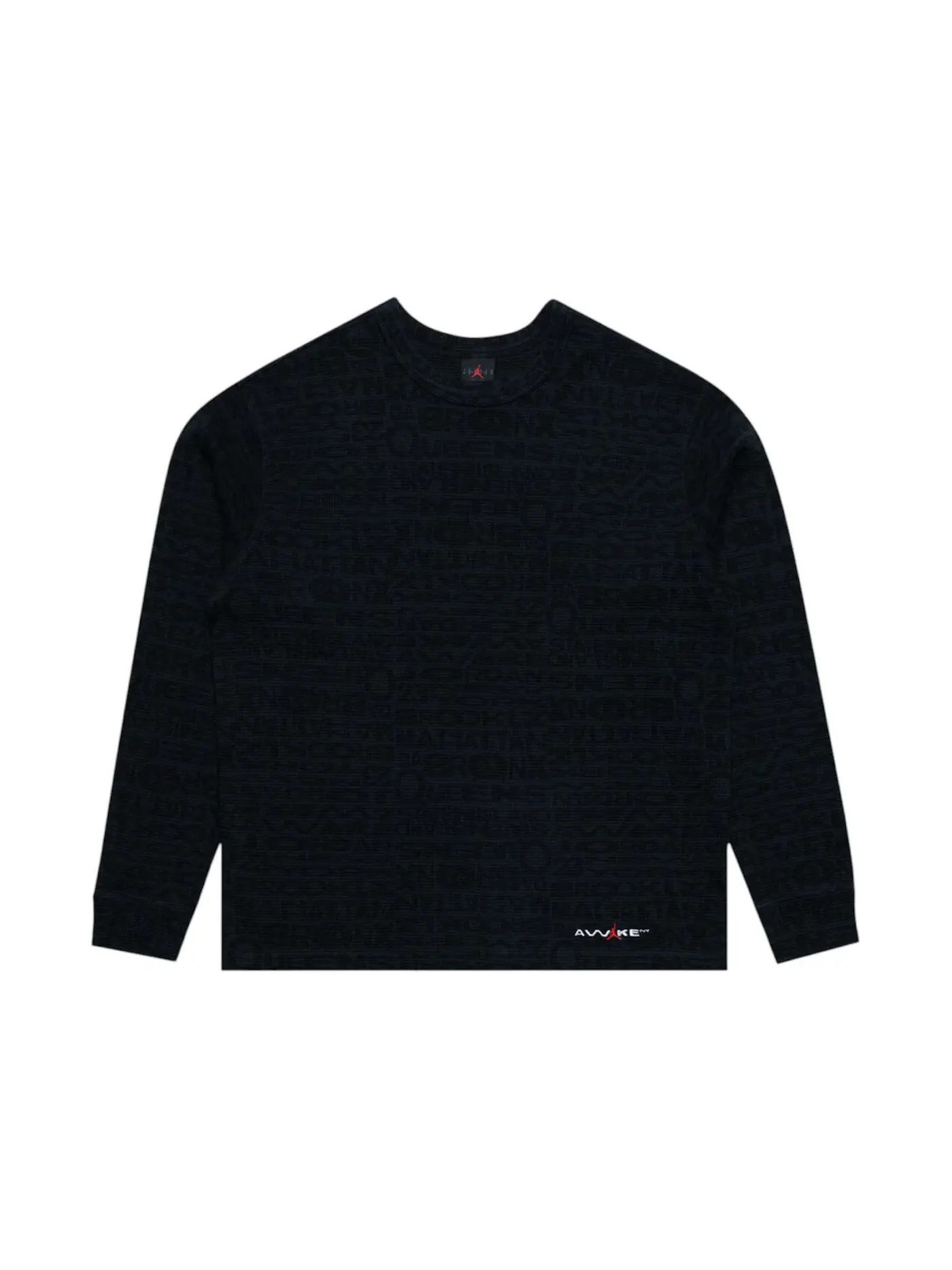 Мужская футболка с длинным рукавом Jordan x Awake NY Thermal Shirt — изображение 1 из 1, черный/красный