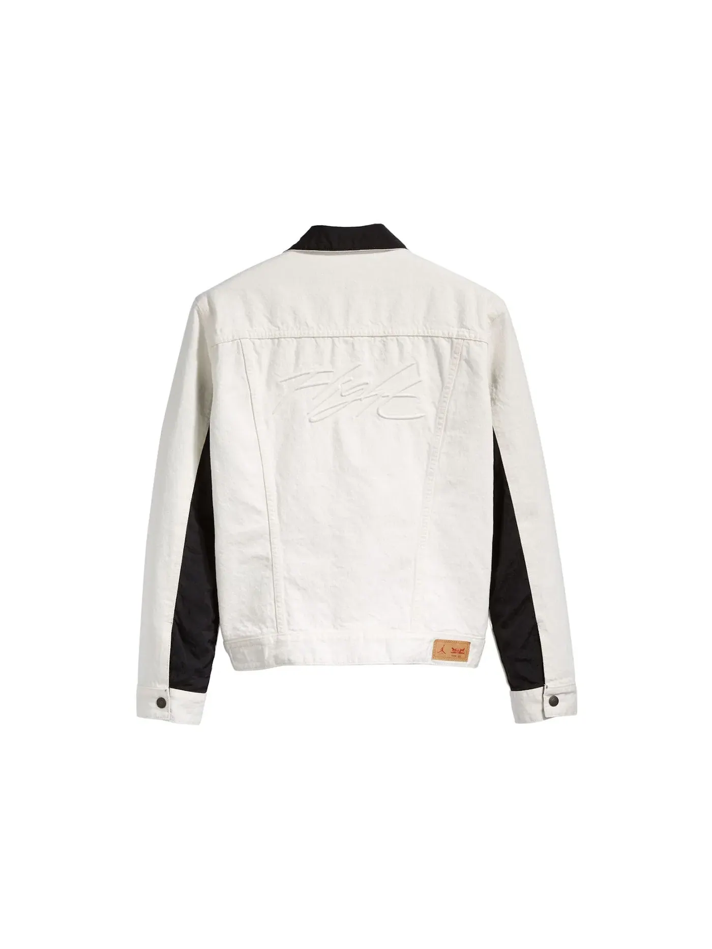 Мужская куртка-джинсовка двусторонняя Jordan x Levis Reversible Trucker Jacket — изображение 2 из 4, белый/черный