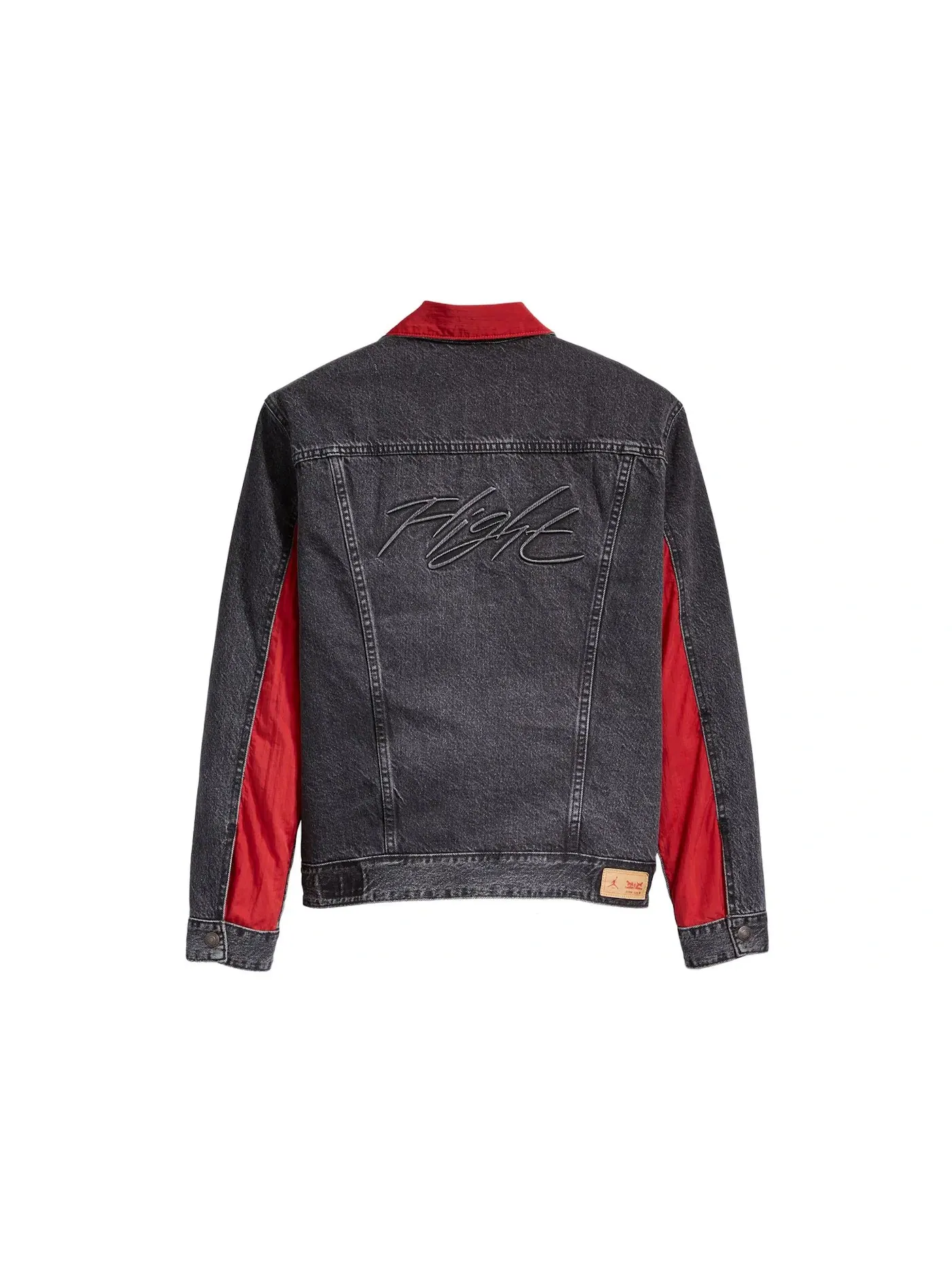 Мужская куртка-тракер двусторонняя Air Jordan x Levis Reversible Trucker Jacket Jordan — изображение 2 из 4, черный/красный