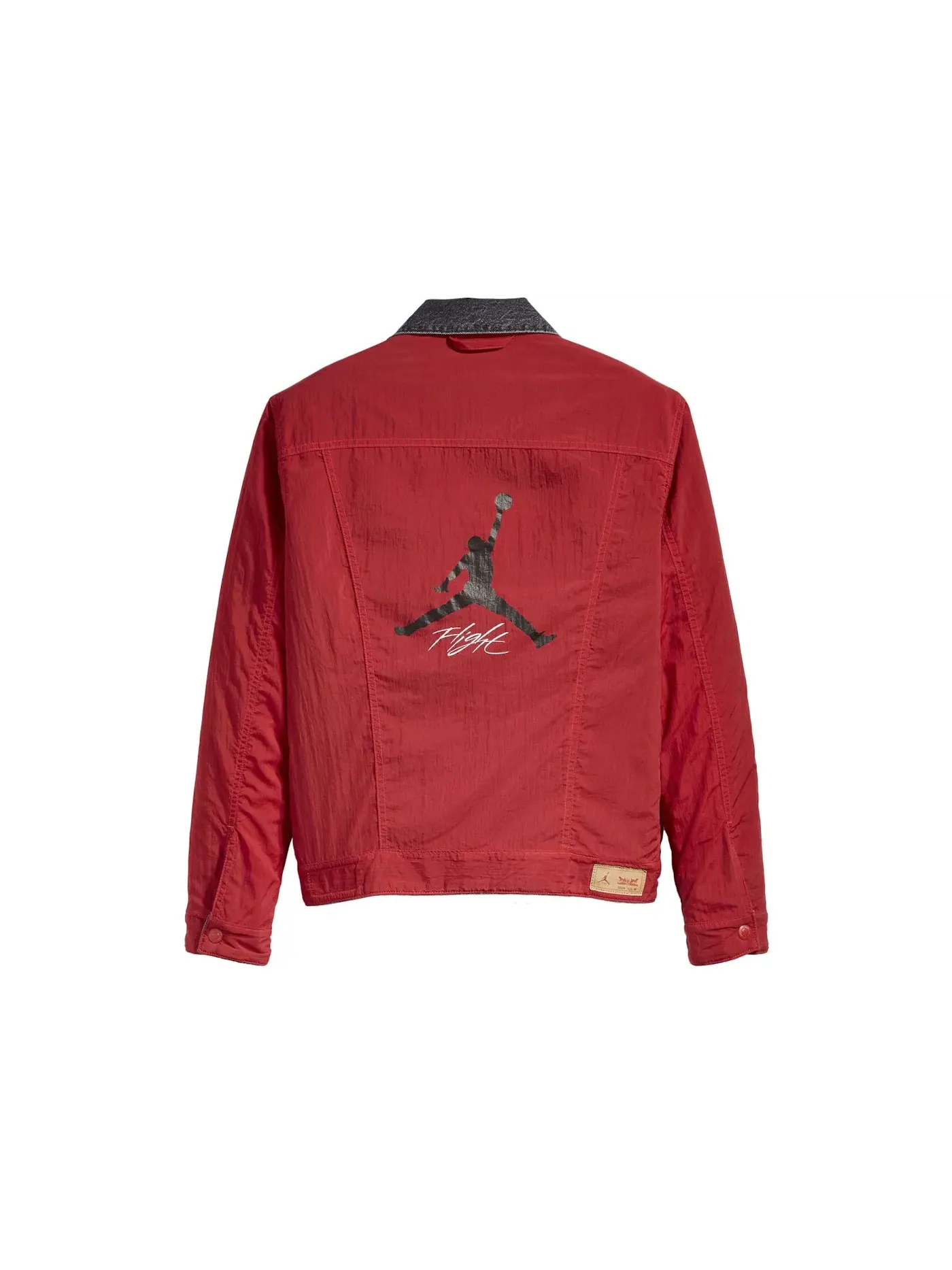 Мужская куртка-тракер двусторонняя Air Jordan x Levis Reversible Trucker Jacket Jordan — изображение 4 из 4, черный/красный