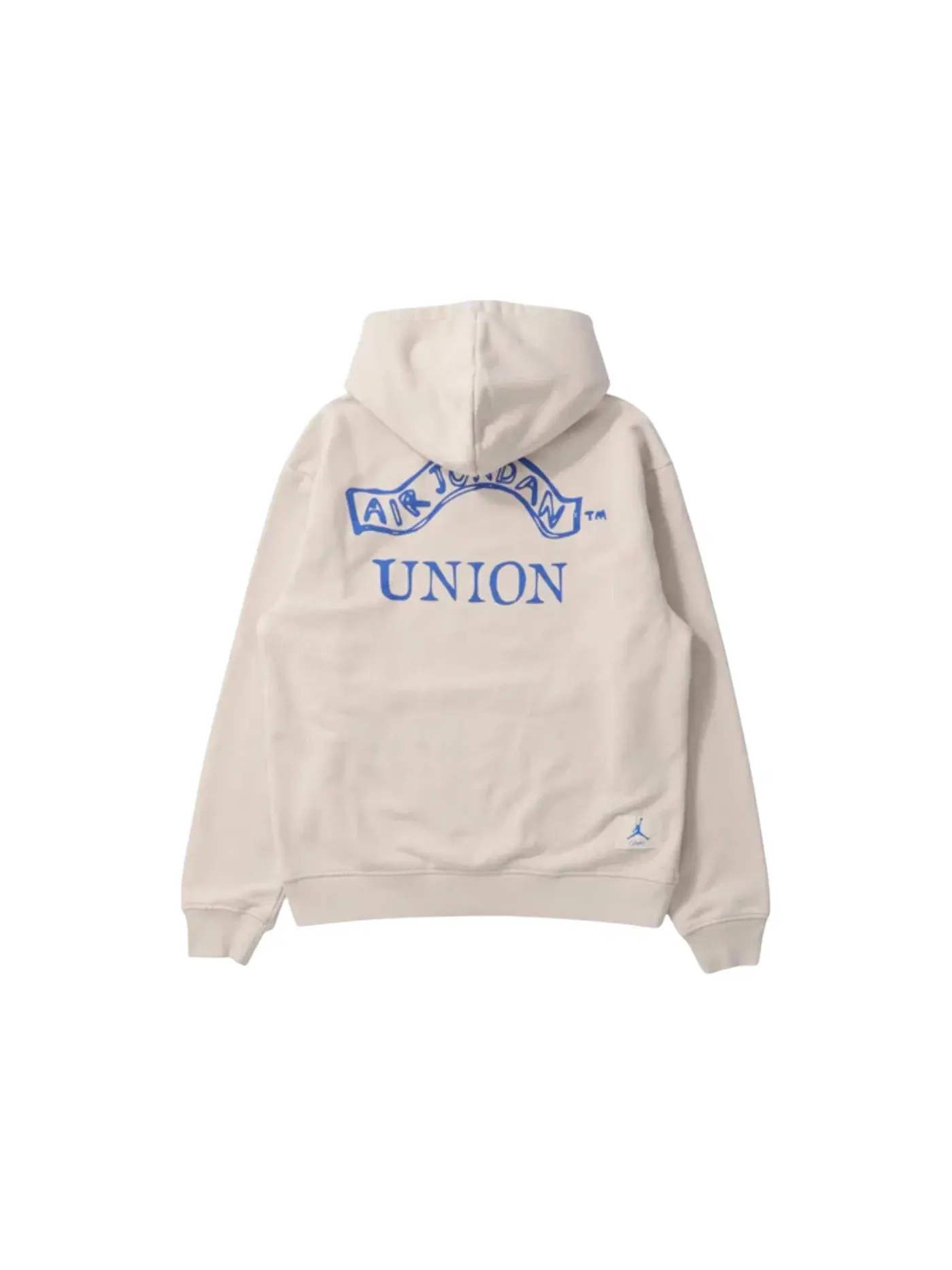 Мужской худи с контрастными акцентами Jordan x Union LA Fleece Hoodie Light Orewood Brown Hyper Cobalt — изображение 2 из 2