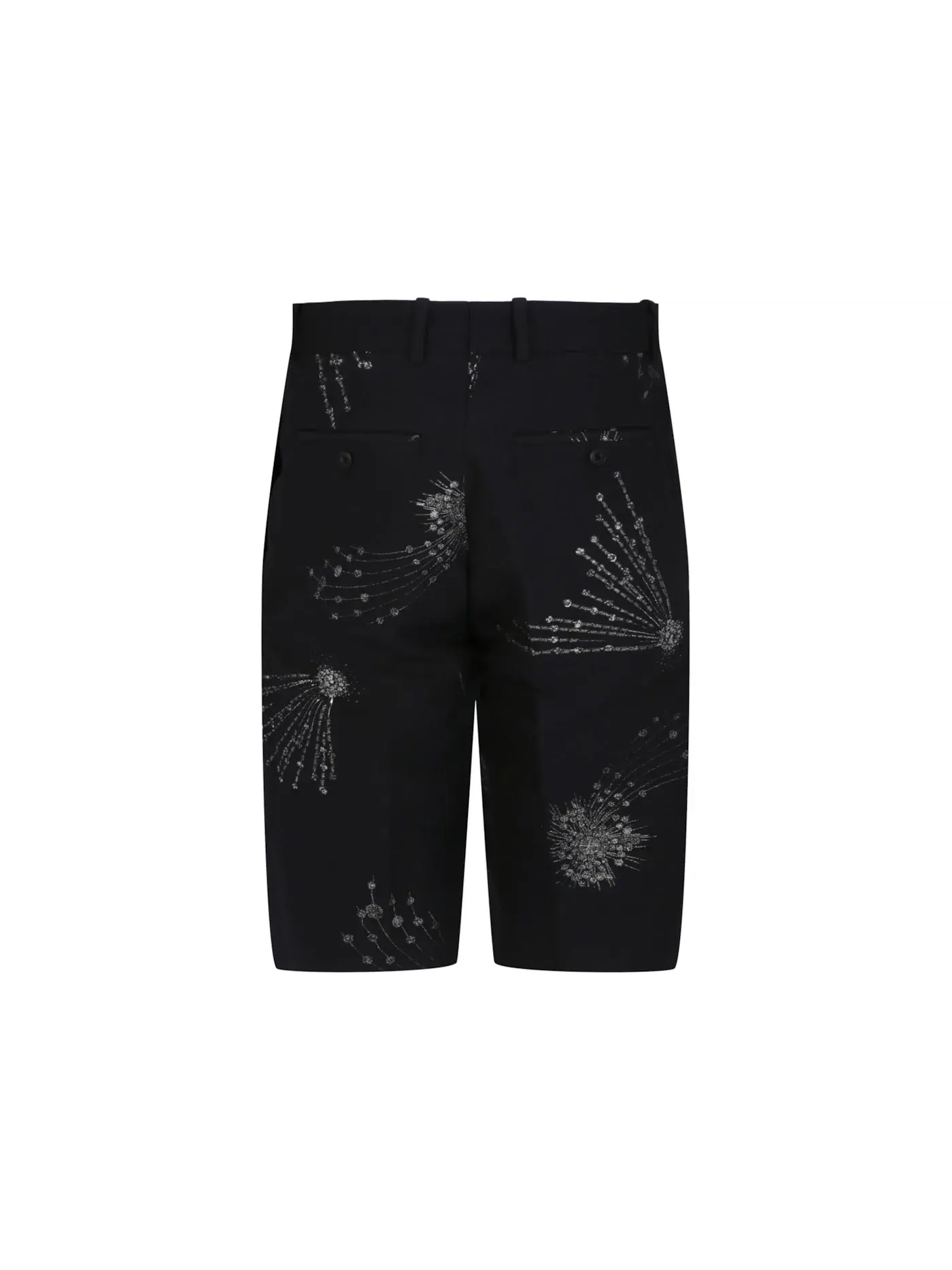 Мужские шорты Embellished Astral Alexander McQueen — изображение 2 из 3, черный серебристый