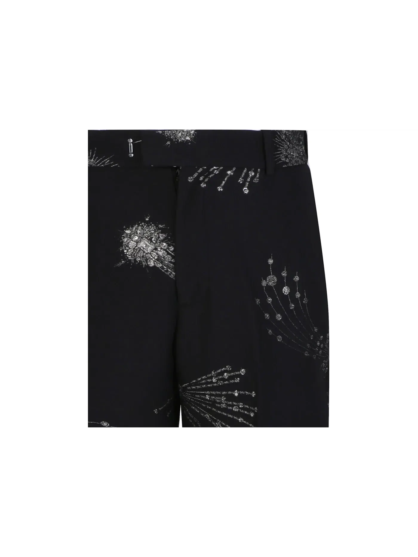 Мужские шорты Embellished Astral Alexander McQueen — изображение 3 из 3, черный серебристый