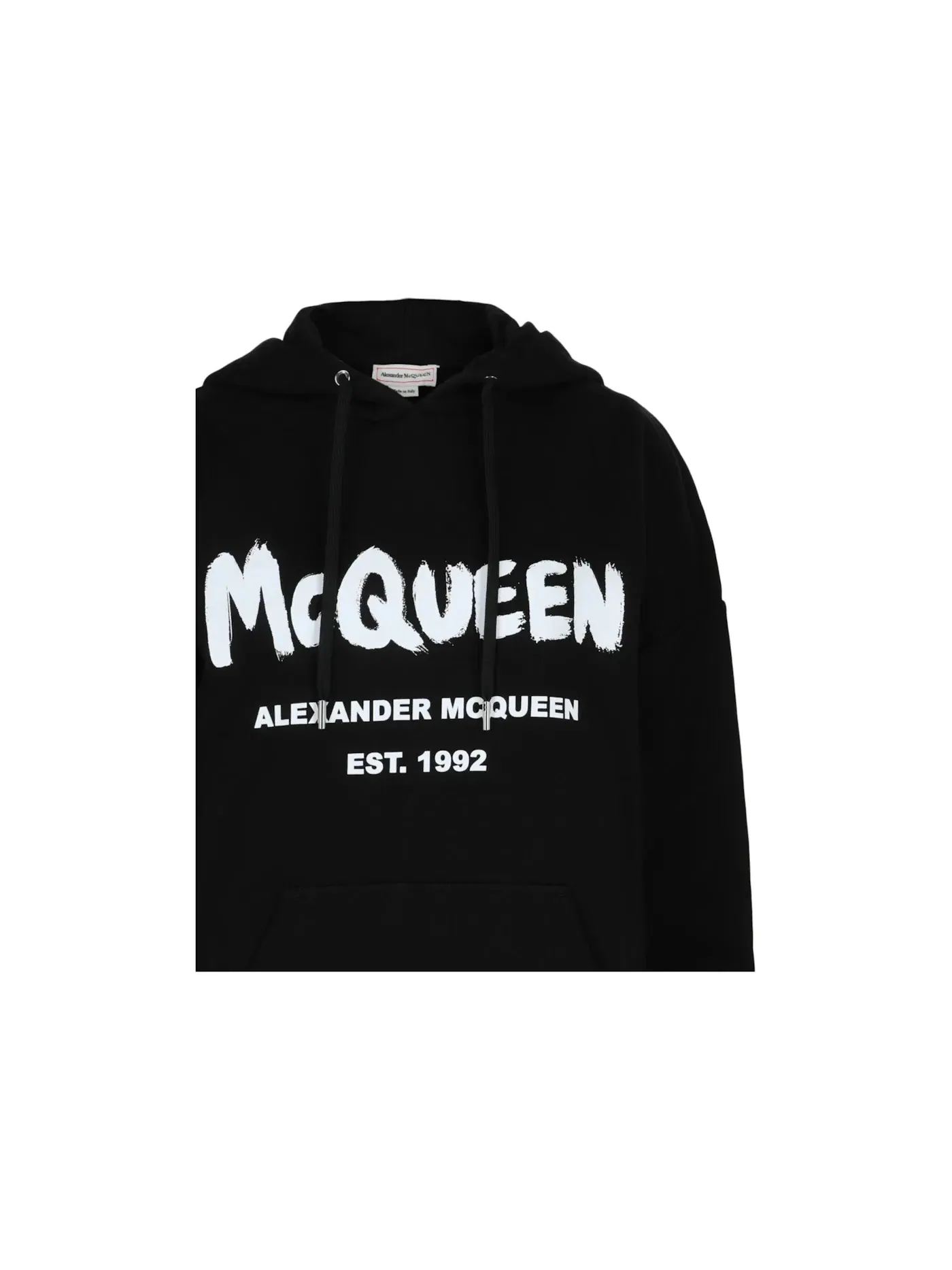 Женский худи с граффити-принтом Alexander McQueen — изображение 3 из 3, белый