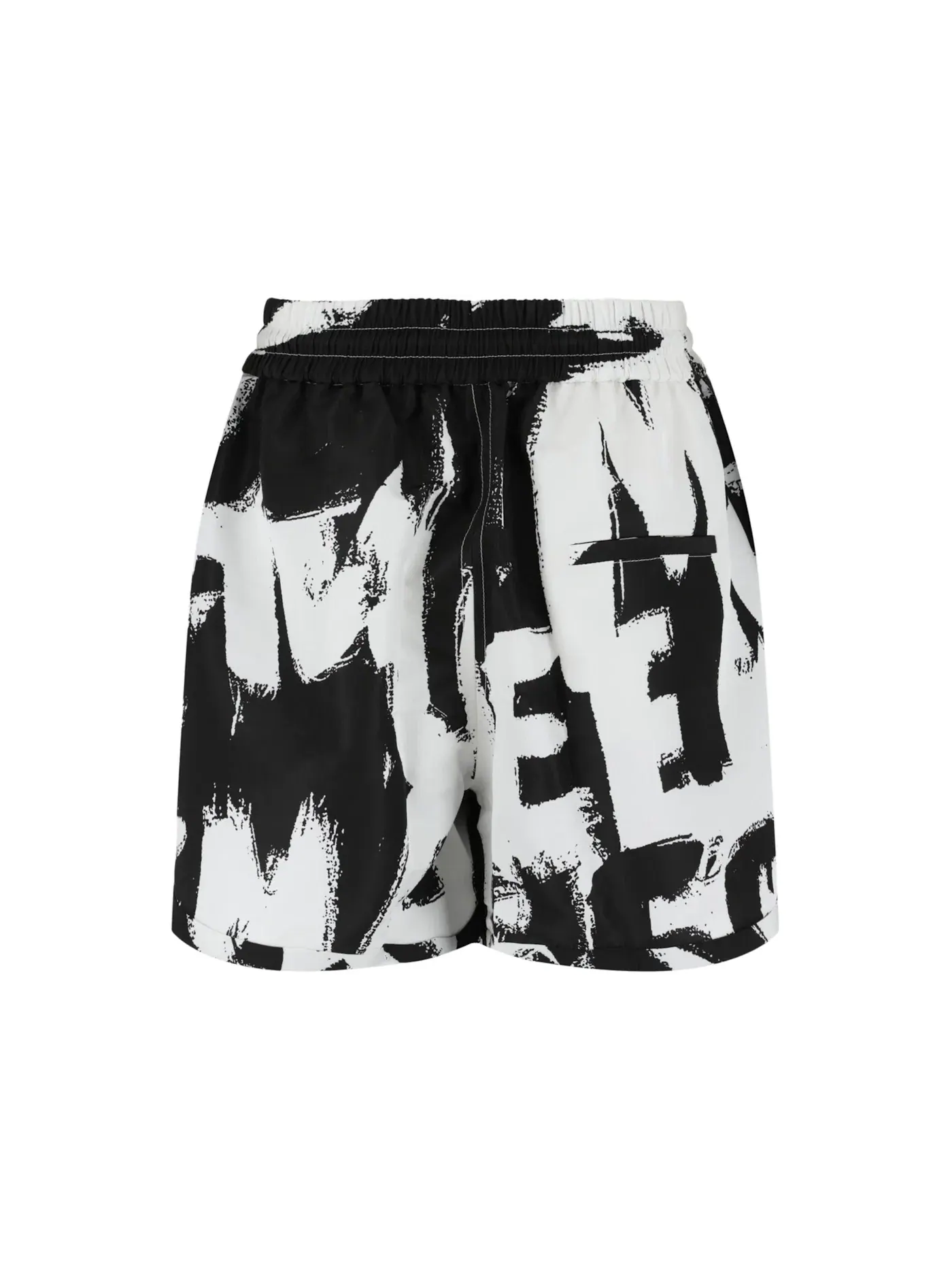 Женские шорты с принтом Graffiti Print Alexander McQueen — изображение 2 из 3, белый