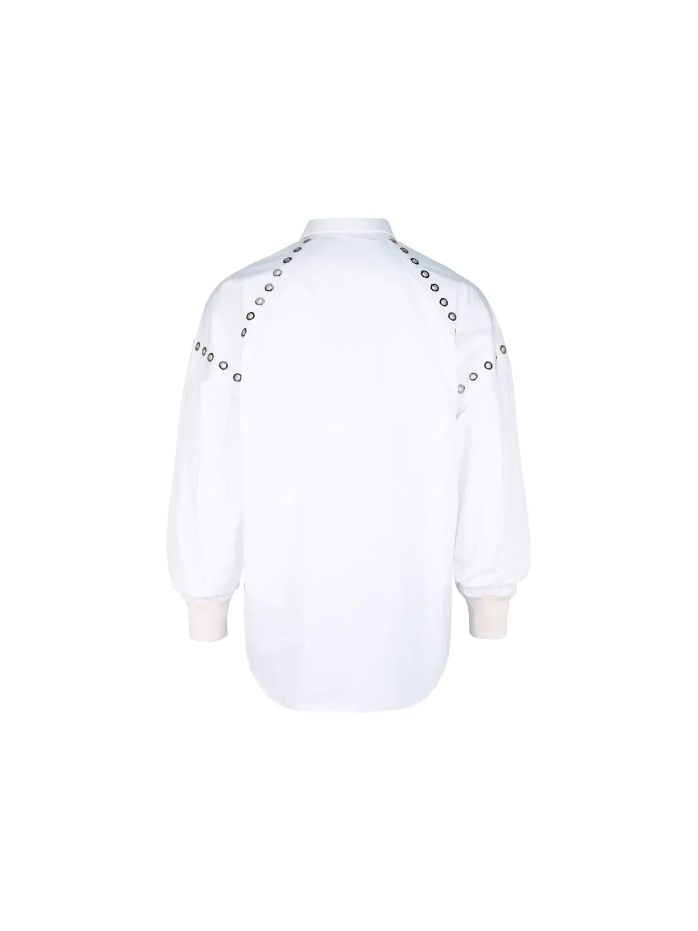 Мужская рубашка с люверсами Alexander McQueen — изображение 2 из 3, белый