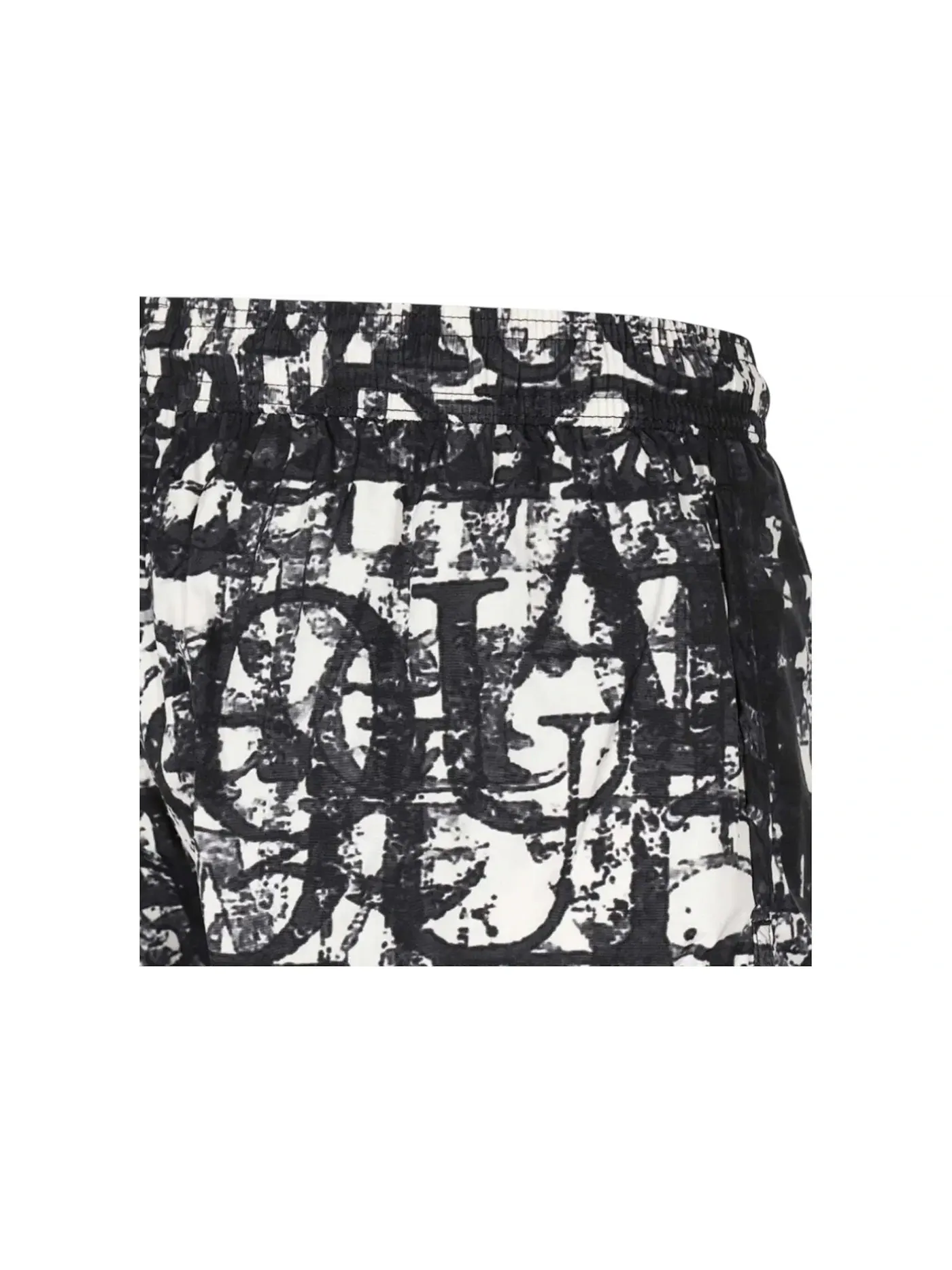 Мужские плавки с принтом Swimshorts Alexander McQueen — изображение 2 из 2, черный/белый