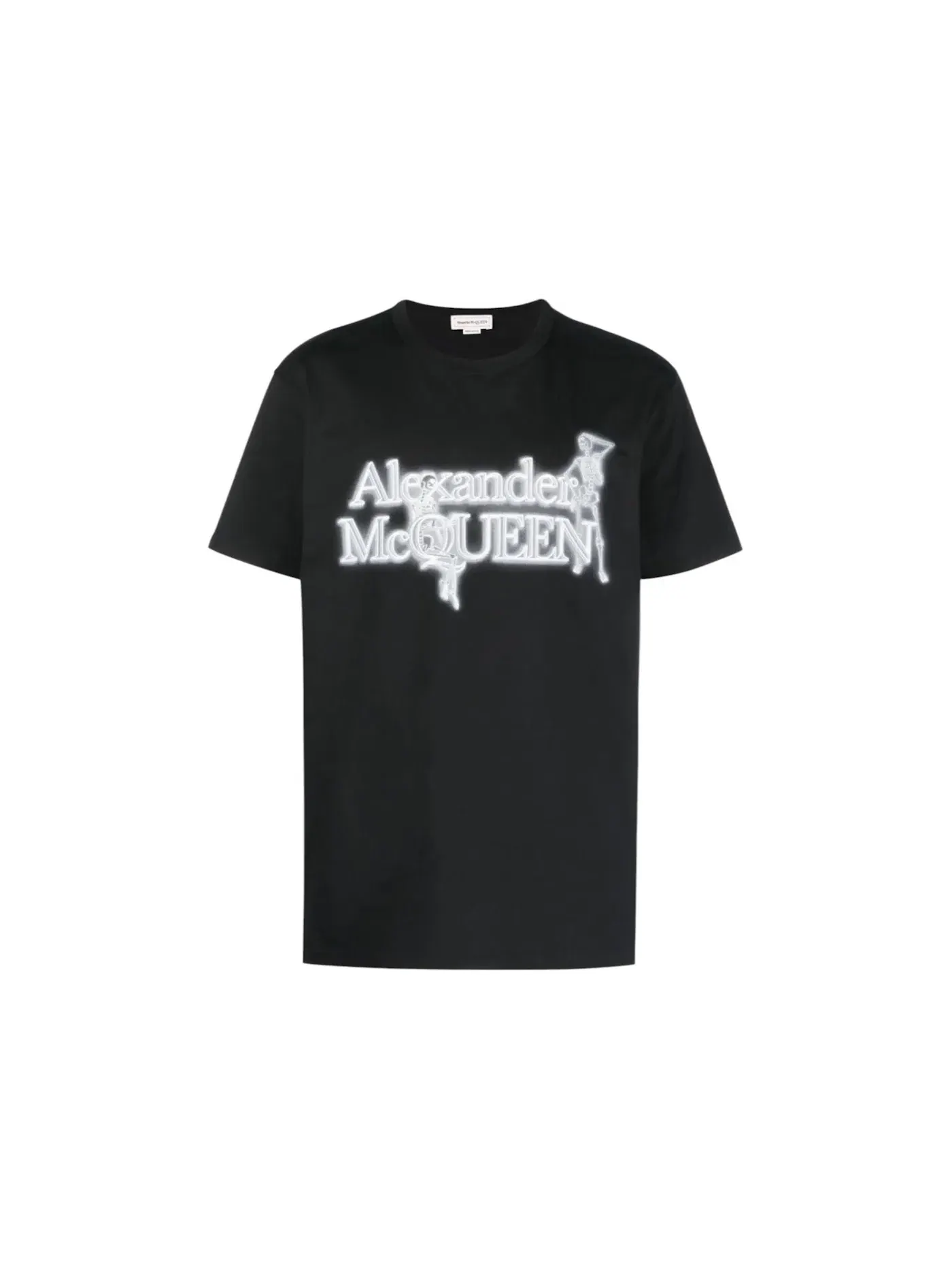 Мужская футболка с принтом Alexander McQueen T-shirt — изображение 1 из 2, черный
