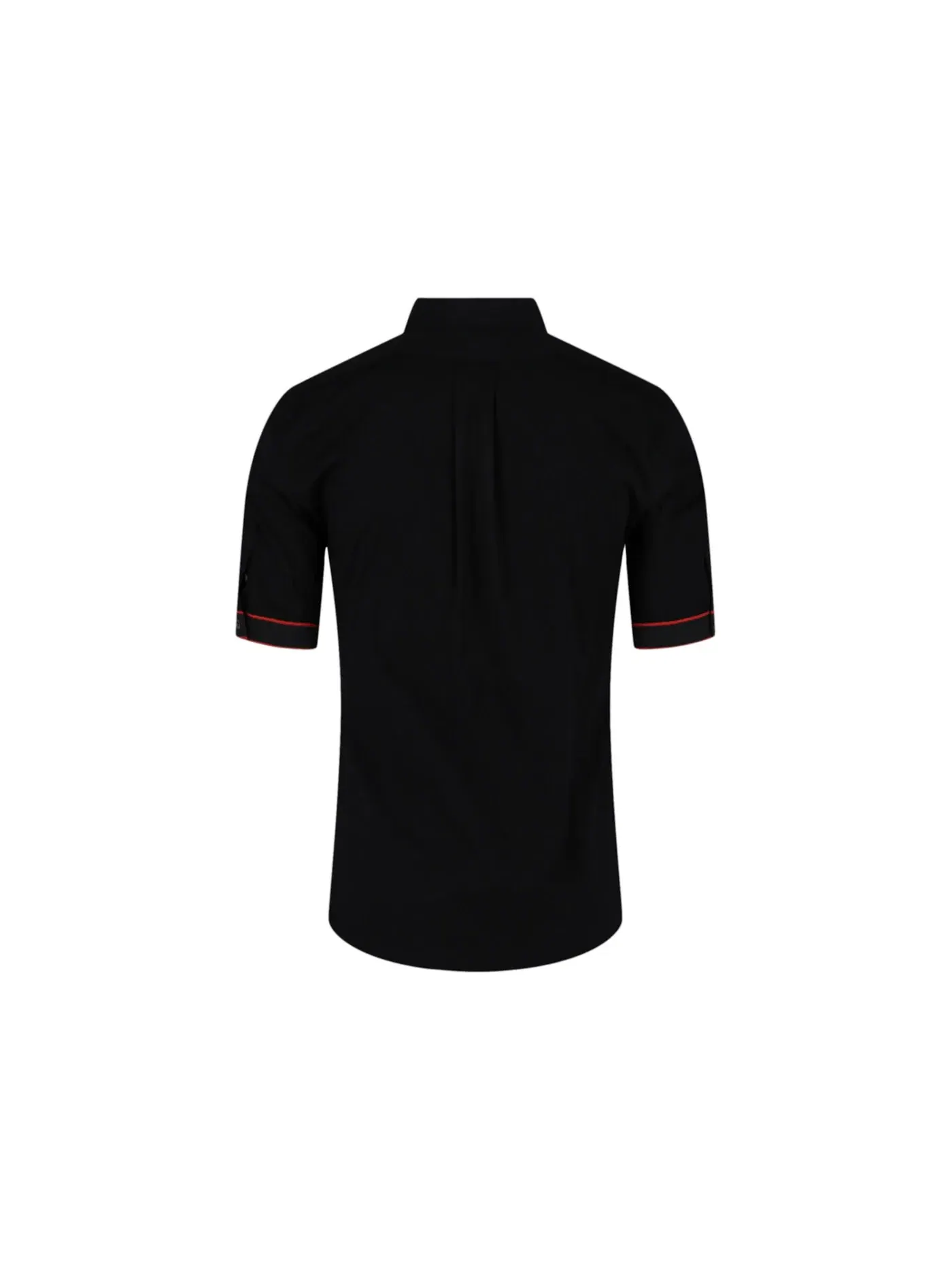 Мужская рубашка с длинным рукавом Button-Up Shirt Alexander McQueen — изображение 2 из 3, черный
