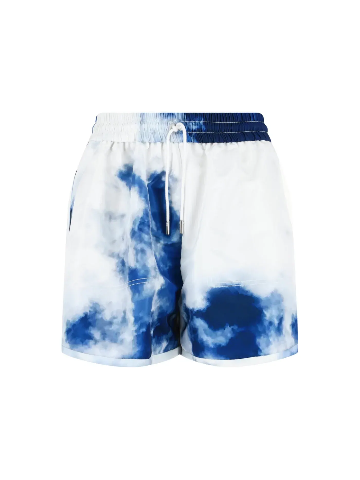 Женские шорты с принтом Sky Print Dolphin Alexander McQueen — изображение 1 из 3, синий белый