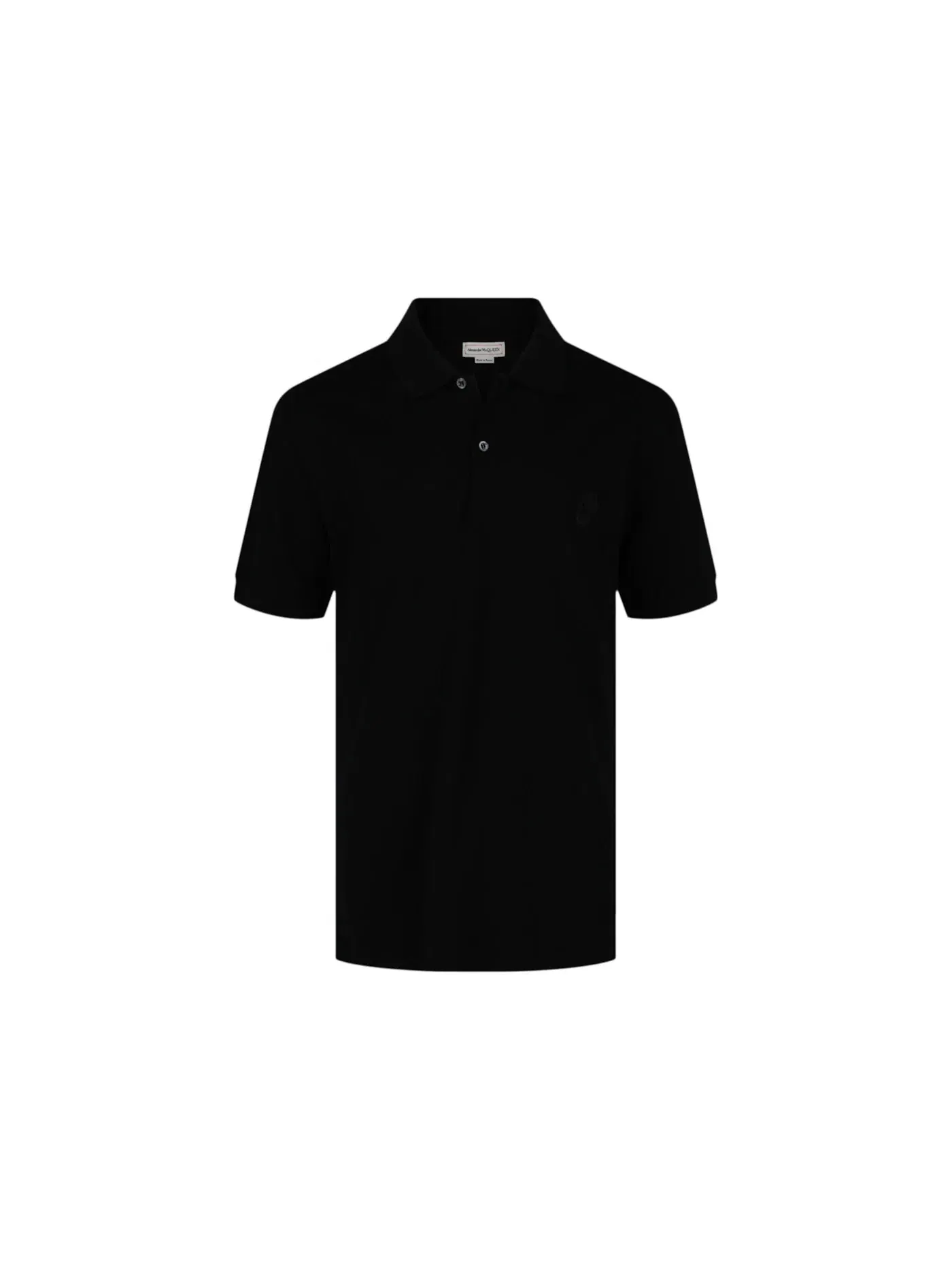 Мужское поло Alexander McQueen Polo Shirt — изображение 1 из 3, черный