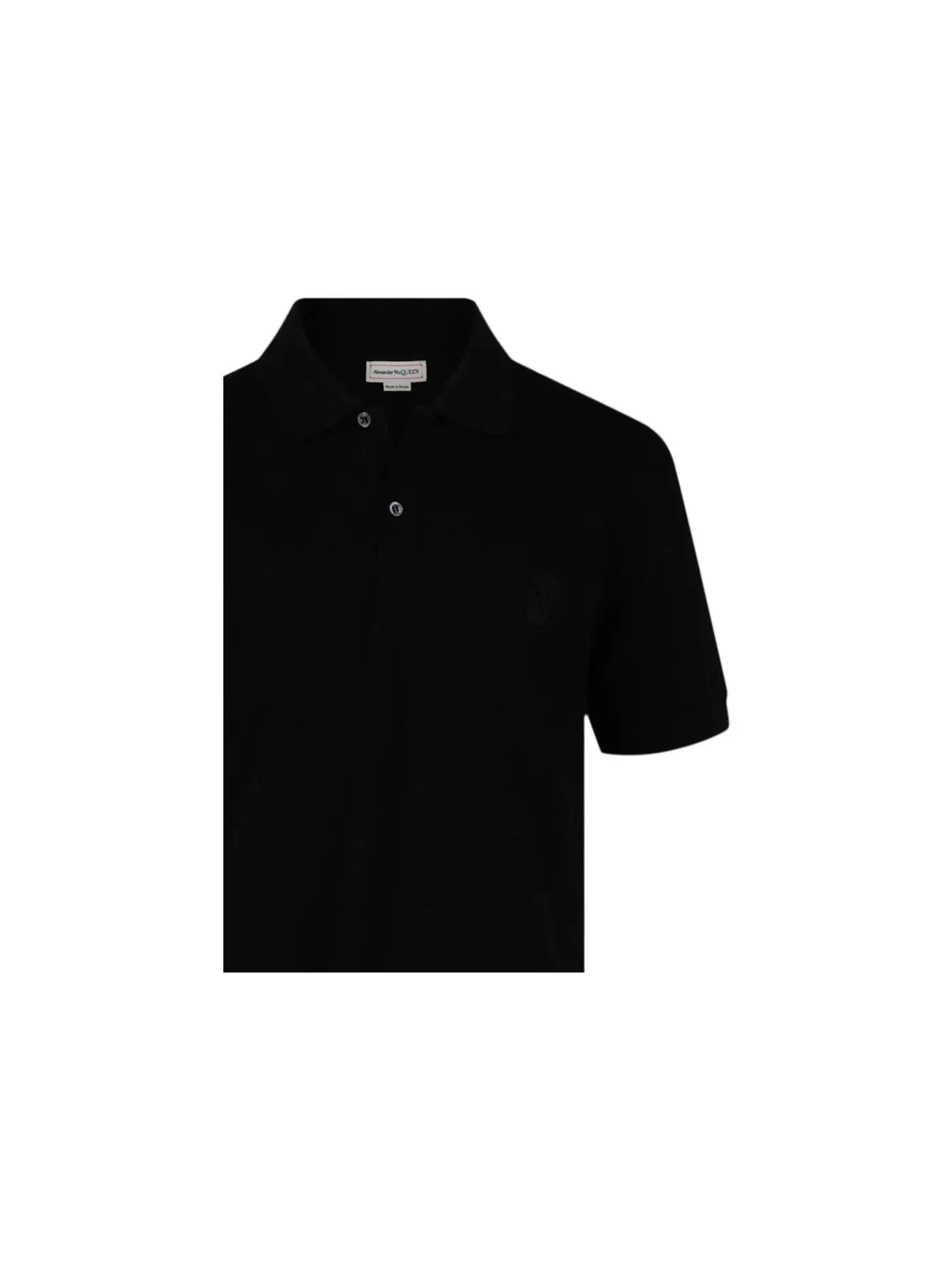 Мужское поло Alexander McQueen Polo Shirt — изображение 3 из 3, черный