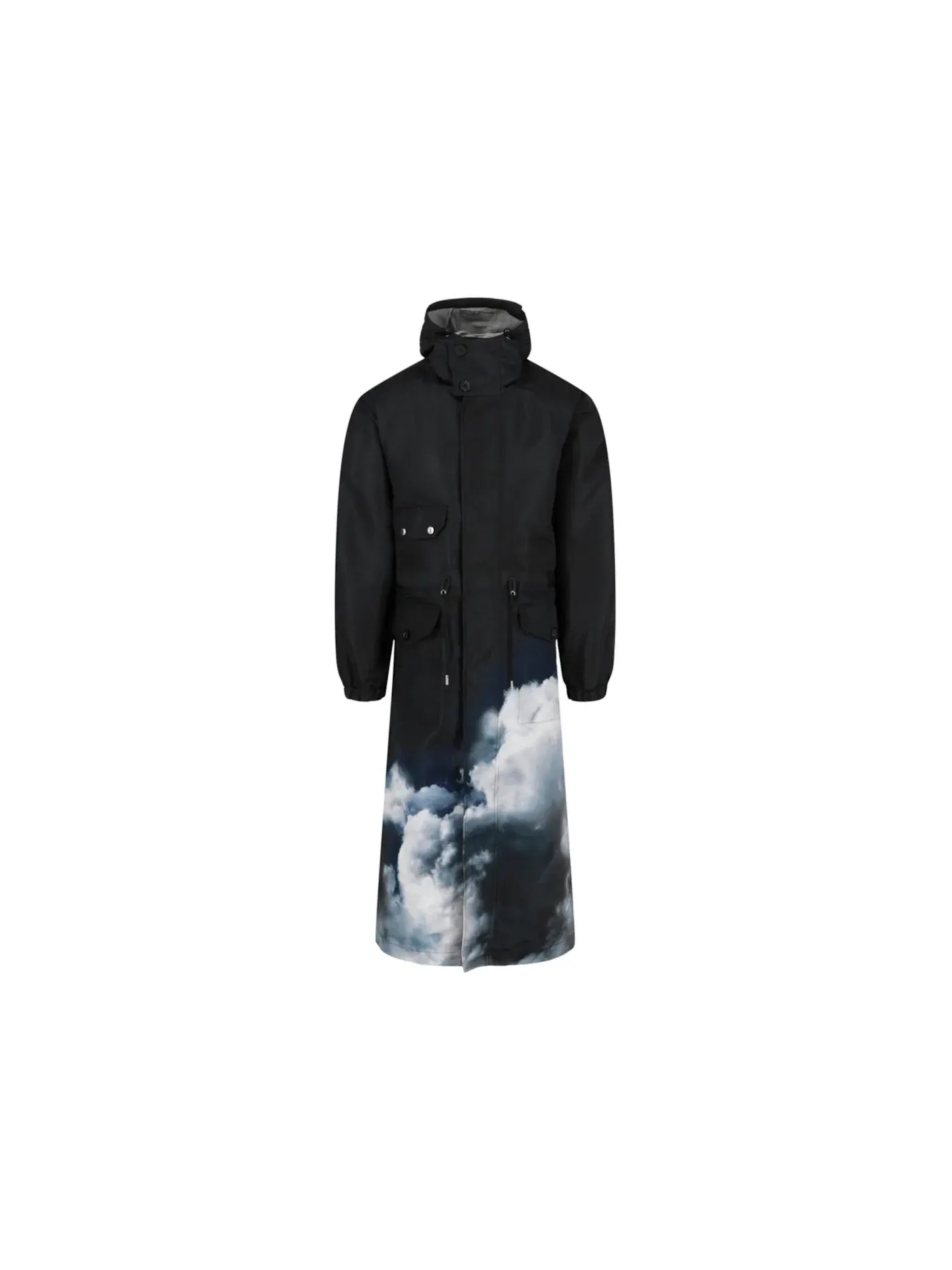 Мужское пальто-парка с принтом Storm Sky Print Alexander McQueen — изображение 1 из 3, шторм