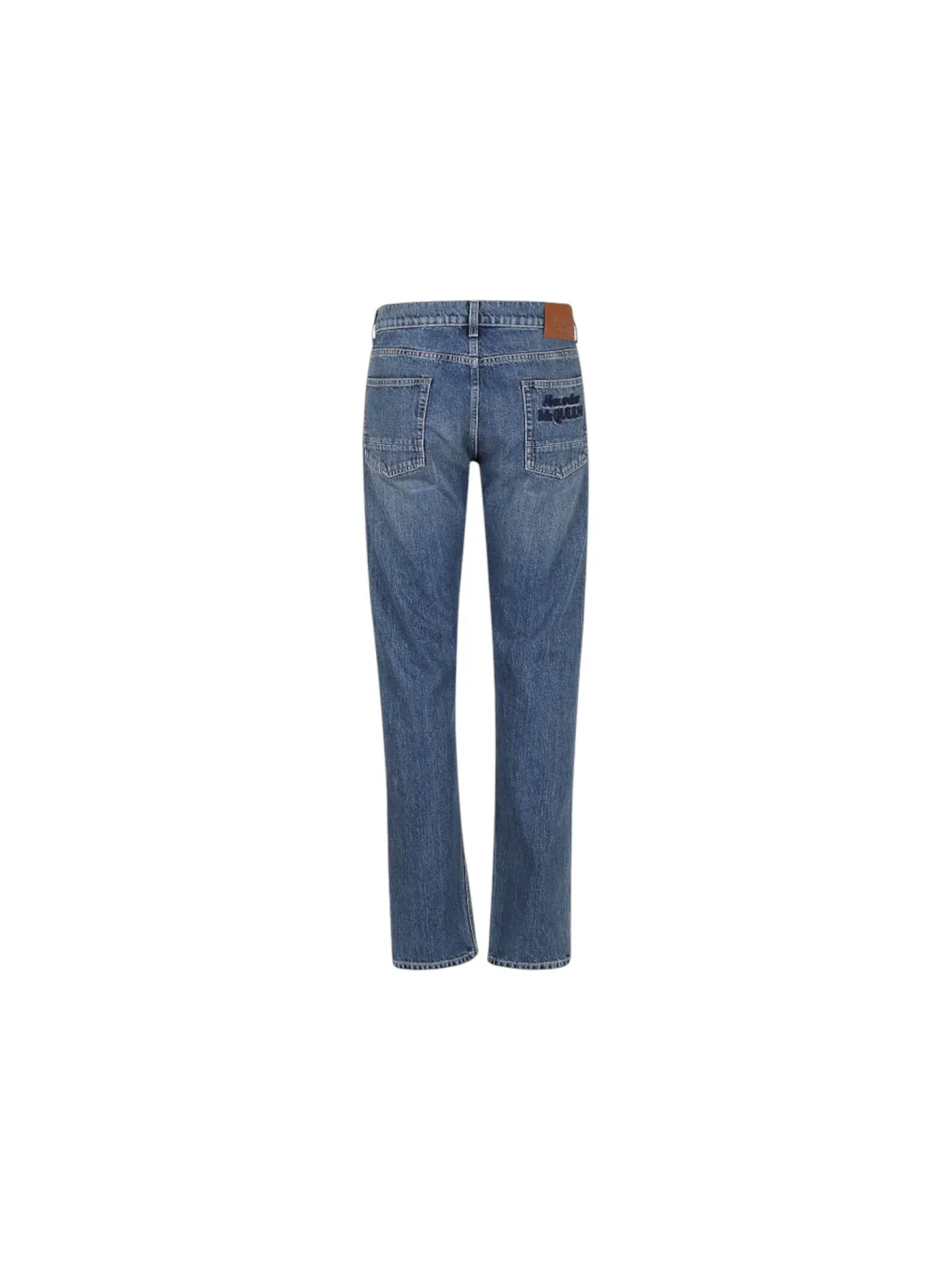 Мужские джинсы прямого кроя Alexander McQueen Jeans — изображение 2 из 2, синий