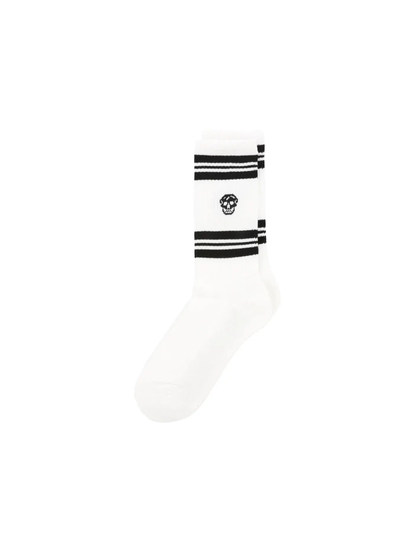 Мужские носки с принтом Socks Alexander McQueen — изображение 2 из 5, белый черный