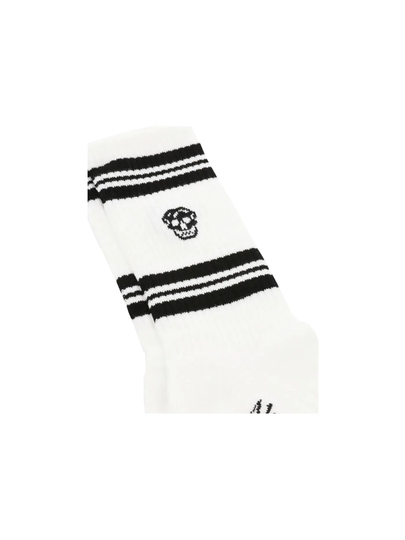 Мужские носки с принтом Socks Alexander McQueen — изображение 3 из 5, белый черный