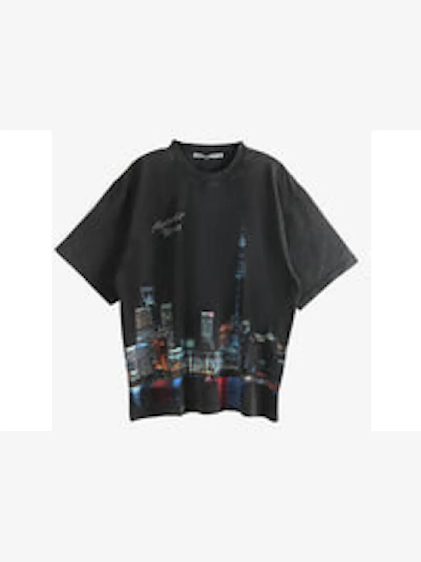 Женская футболка с принтом Alexander Wang — изображение 1 из 1, черный