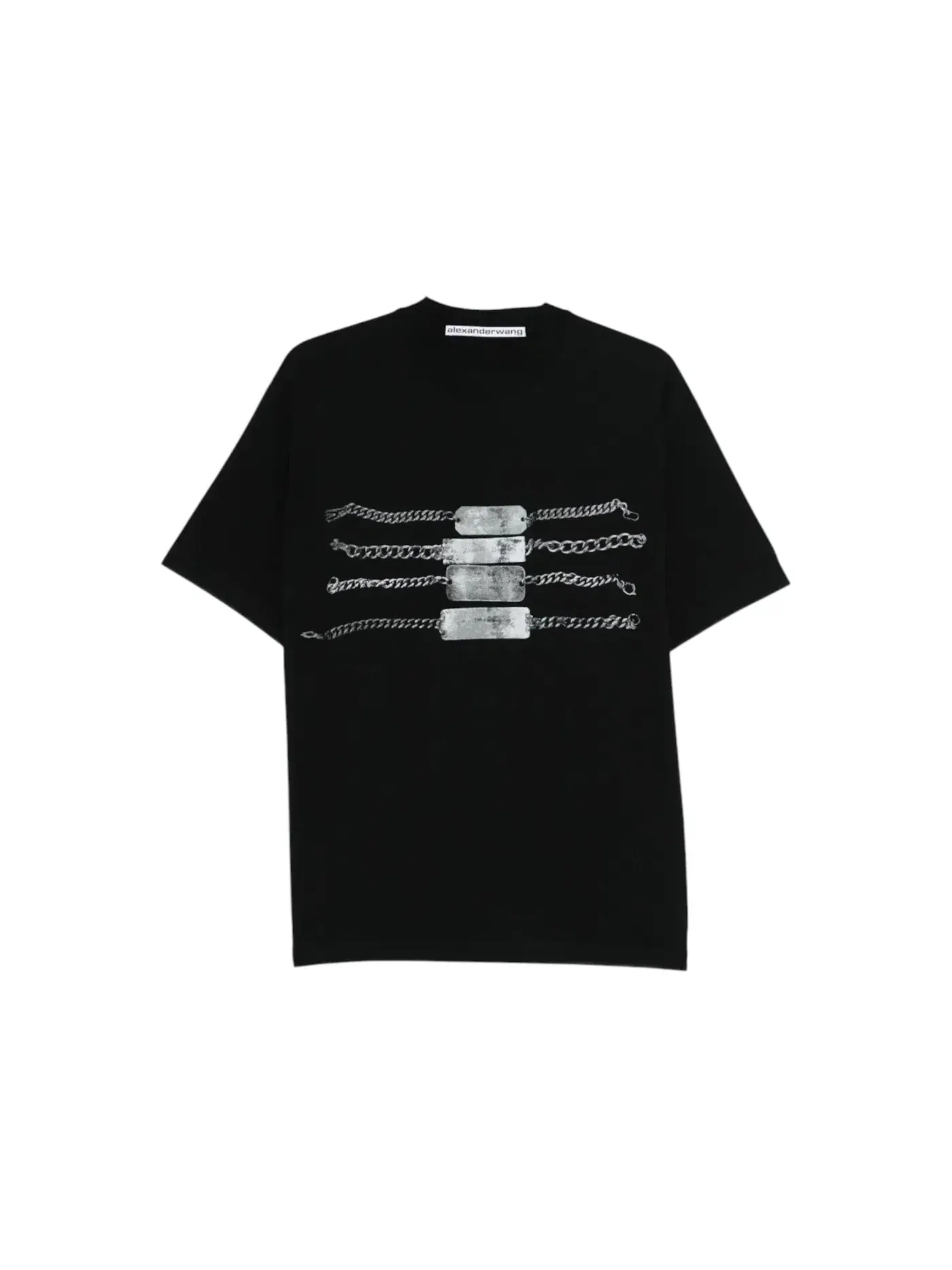 Футболка с принтом Alexander Wang Tee — изображение 1 из 1, черный