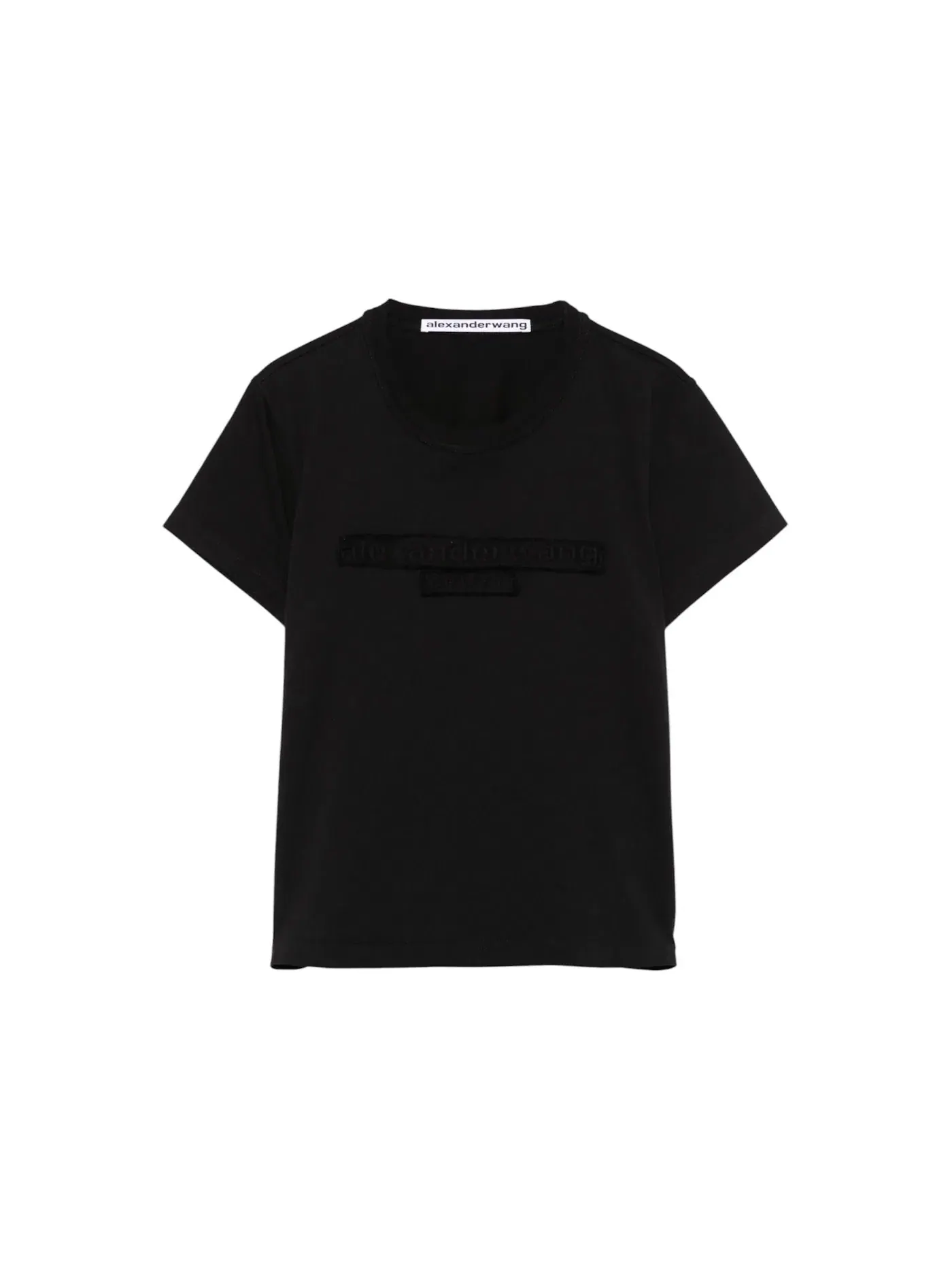 Женская футболка с принтом Distressed Logo Tee Alexander Wang — изображение 1 из 1, черный