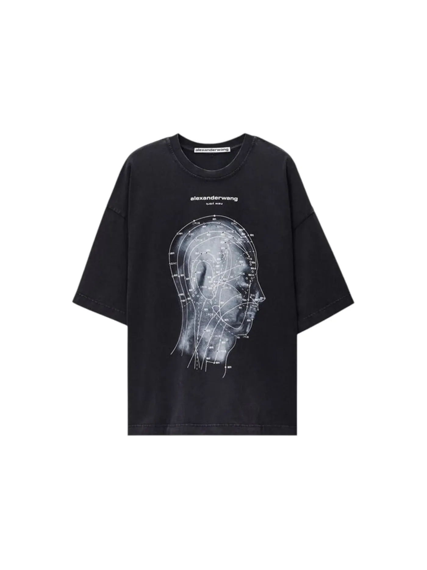 Футболка с принтом Eastern Medicine Alexander Wang — изображение 1 из 1, черный