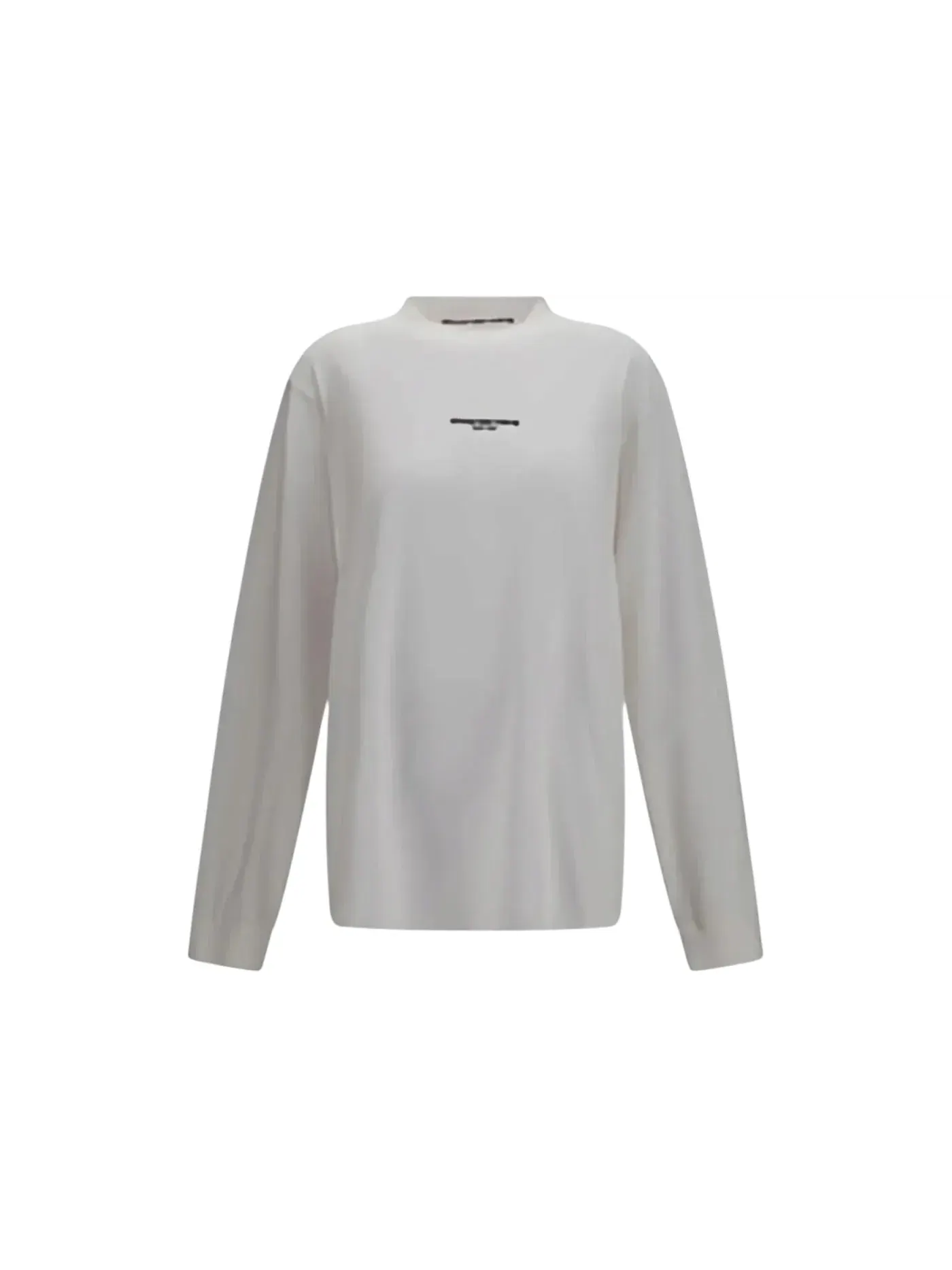 Женская футболка с длинным рукавом с логотипом Alexander Wang — изображение 1 из 1, белый