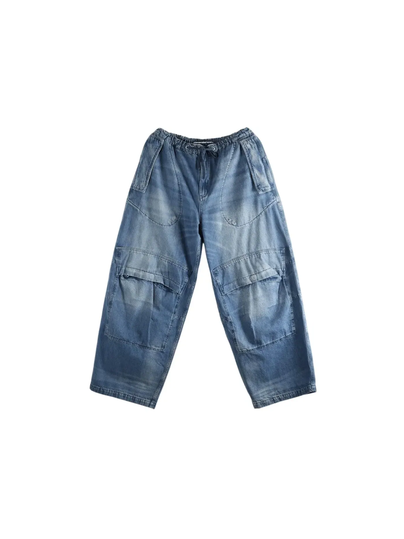 Женские брюки свободного кроя с заниженной талией Pant Alexander Wang — изображение 1 из 1, индиго