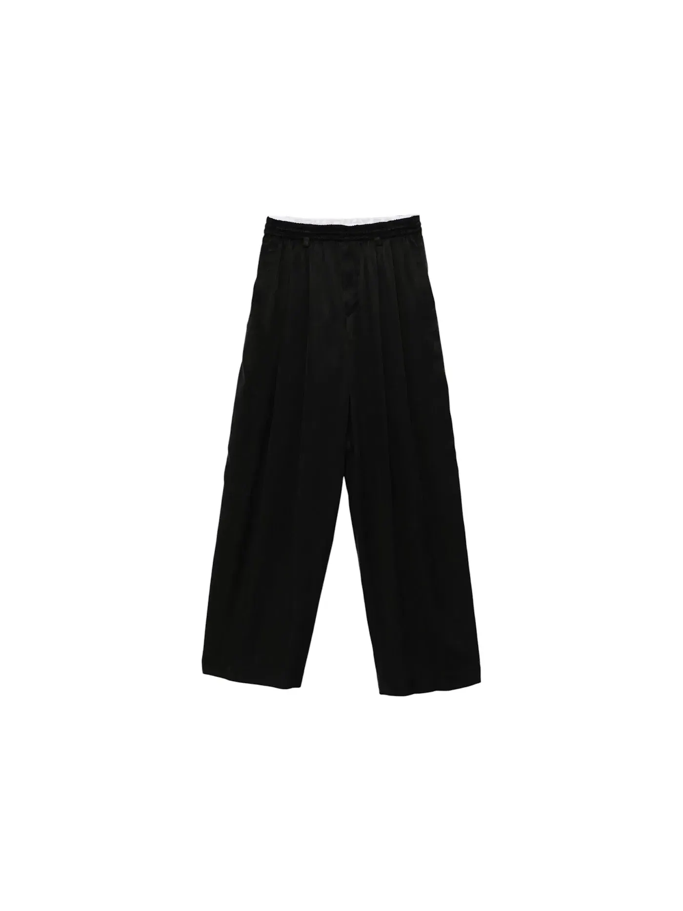 Женские брюки с эластичным поясом Turned Down Elastic Waistband Trousers Alexander Wang — изображение 1 из 1, черный