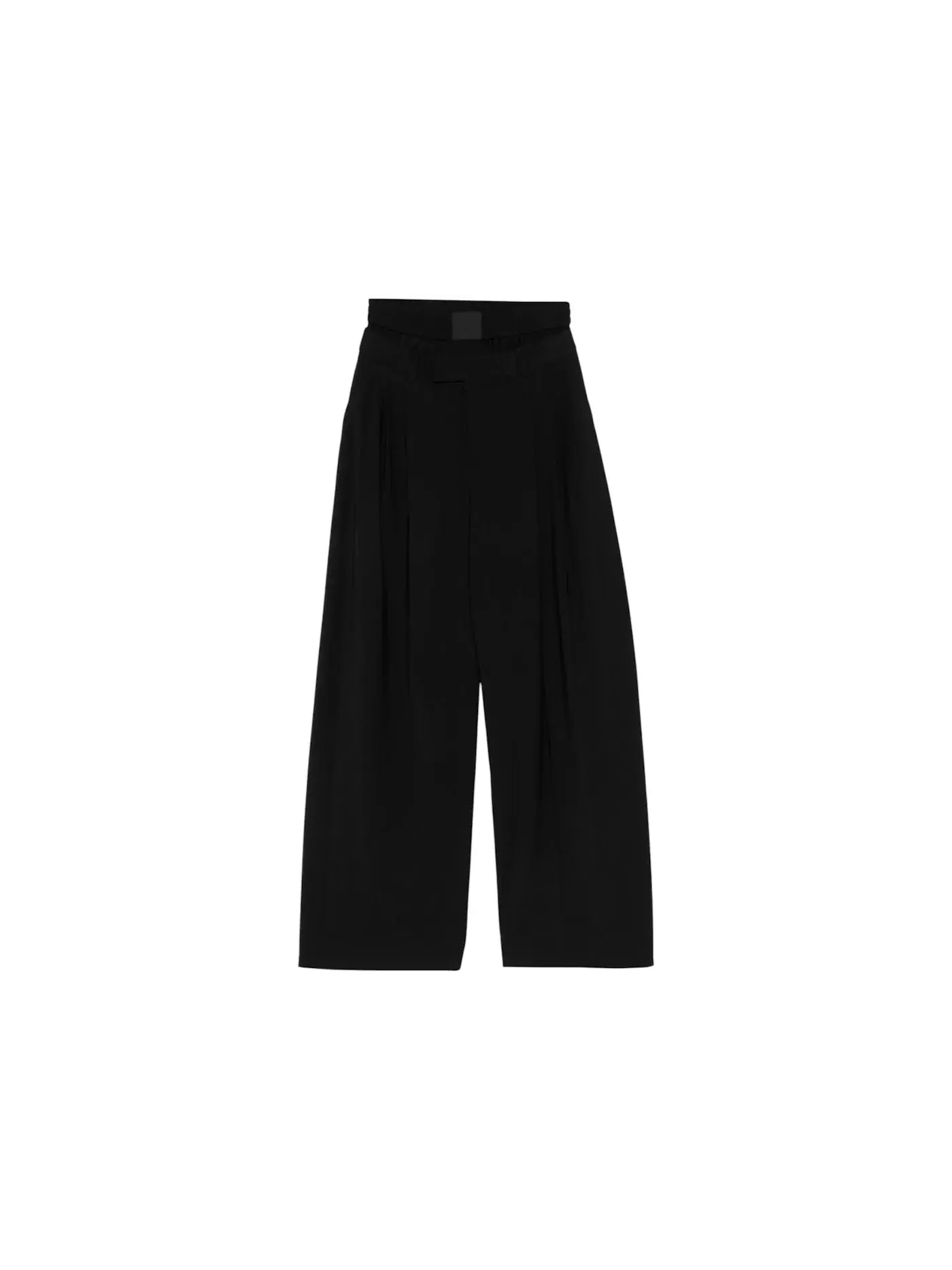 Женские брюки-палаццо в складку Alexander Wang — изображение 1 из 1, черный
