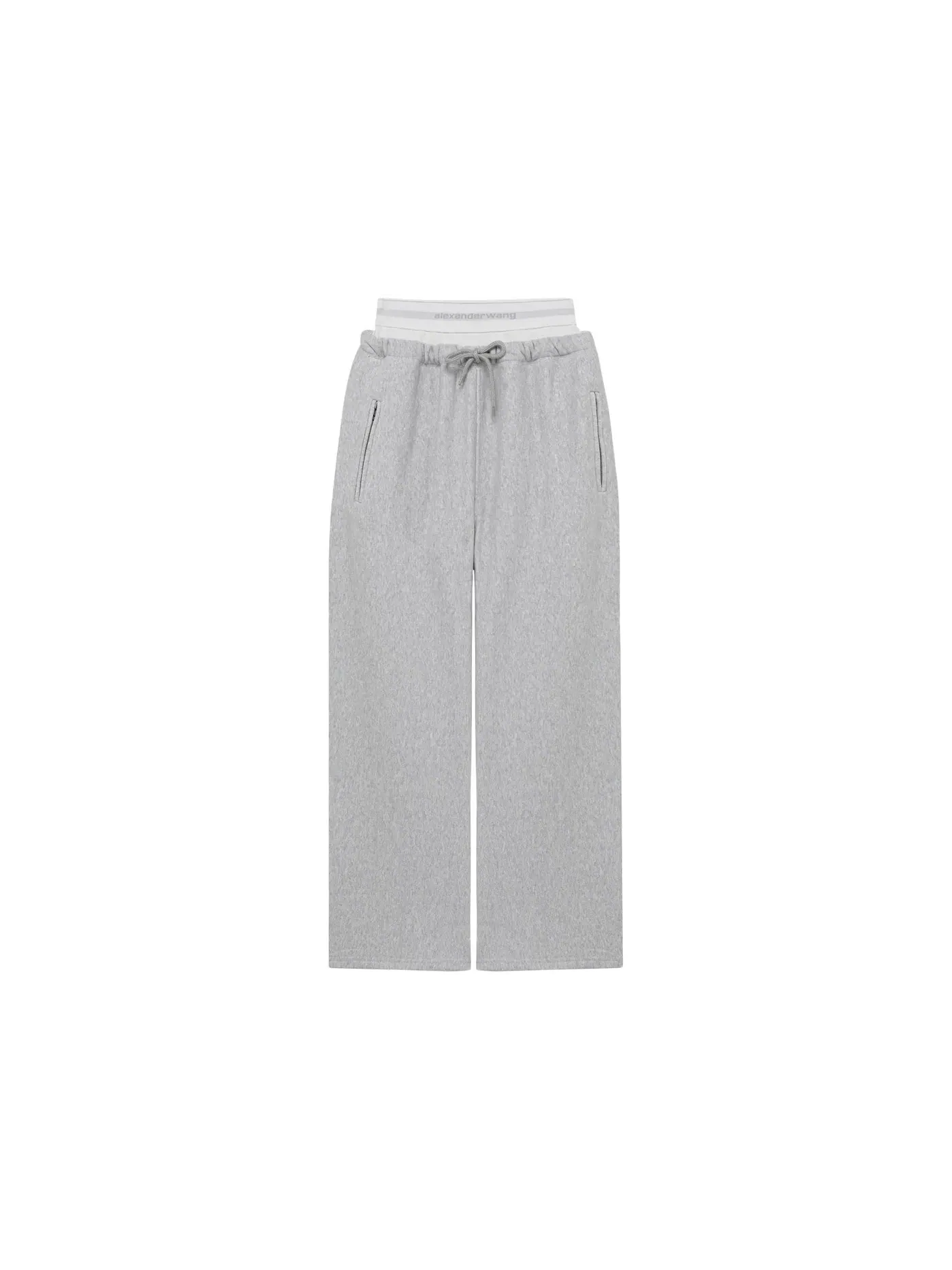 Женские брюки свободного кроя Pants Alexander Wang — изображение 1 из 3, светлый серый