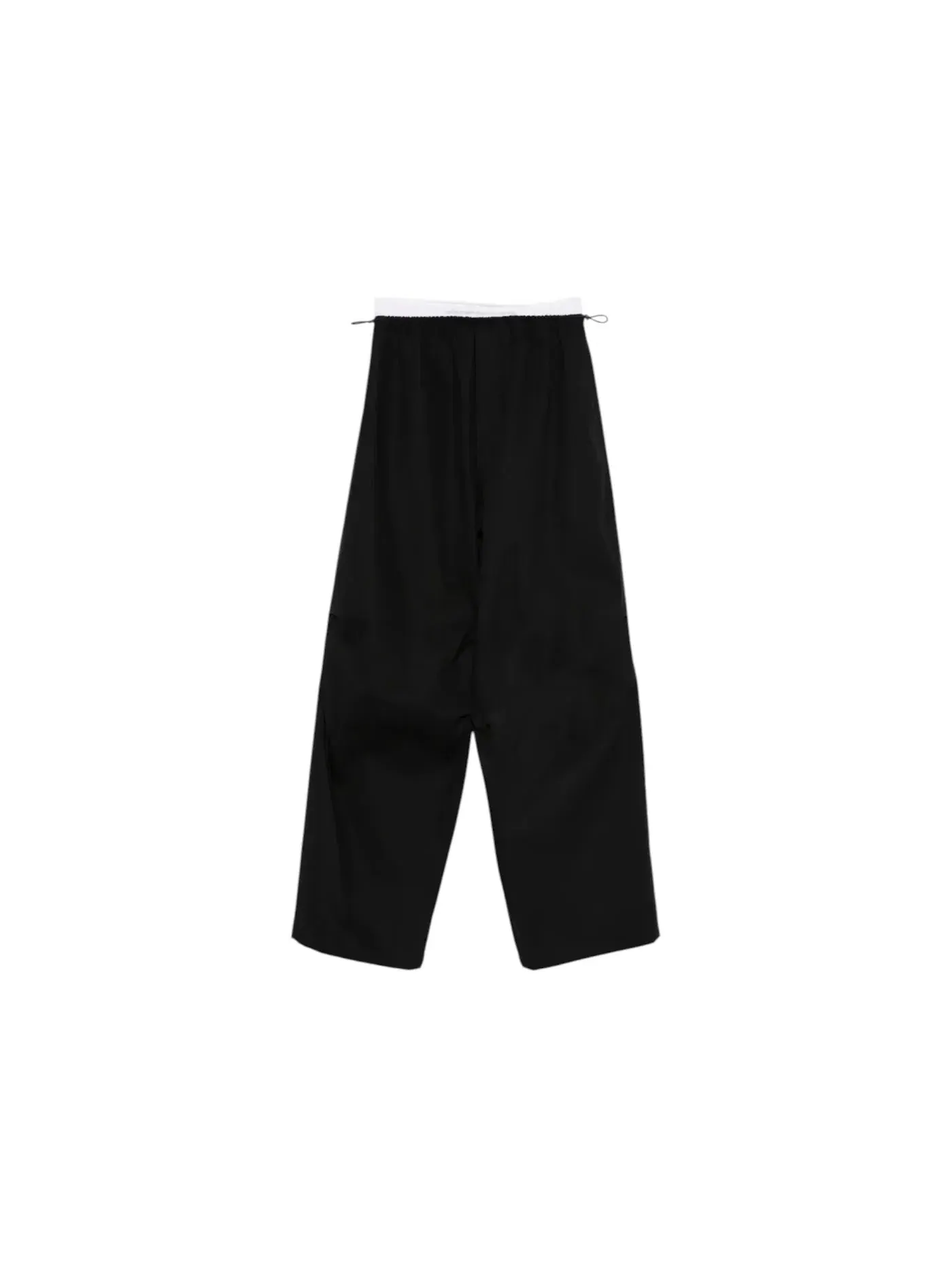 Женские брюки с принтом Articulated Knee Mid-Rise Logo Elastic Alexander Wang — изображение 1 из 1, черный