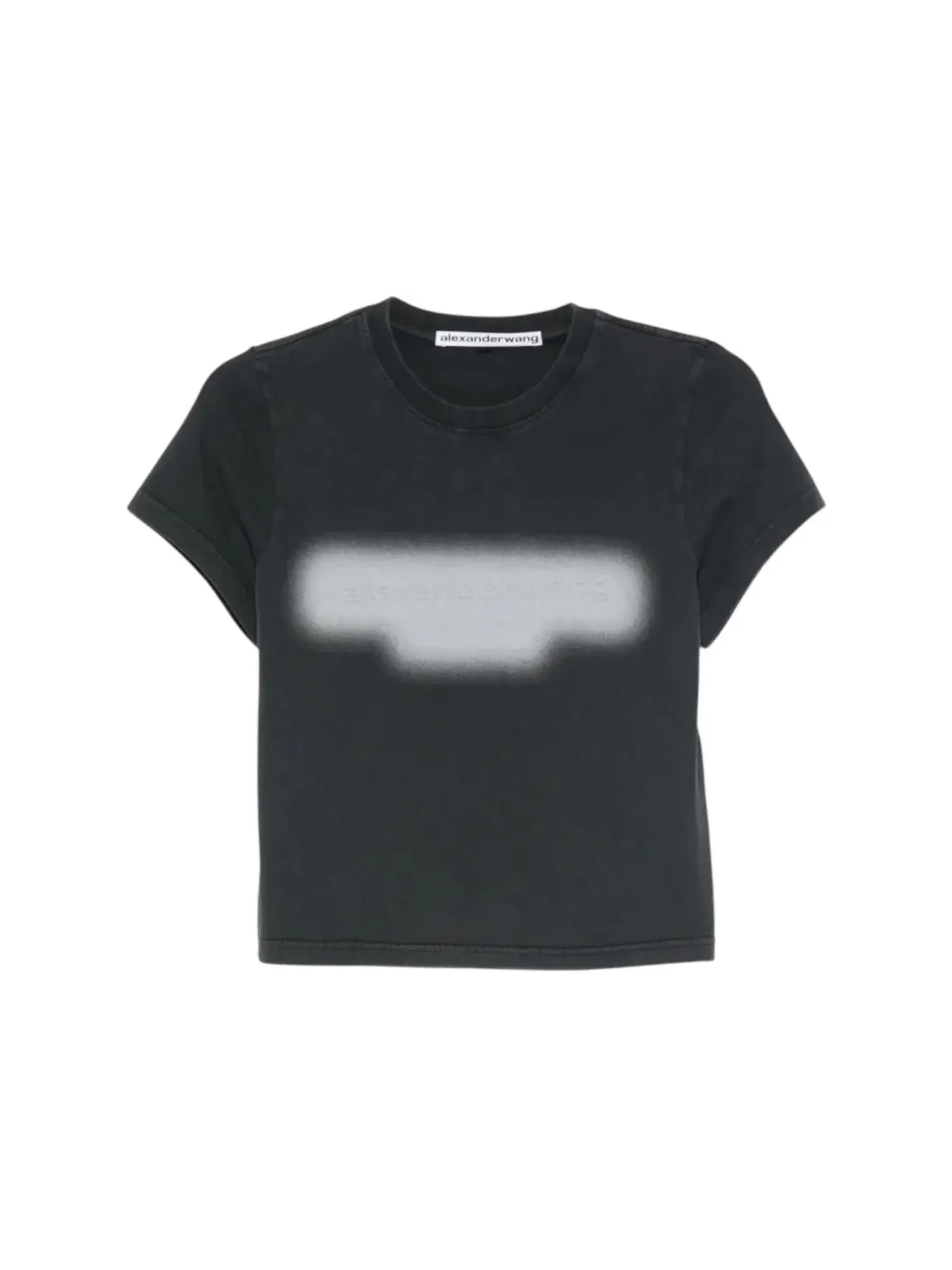 Женская футболка с принтом Alexander Wang Tee — изображение 1 из 1, черный