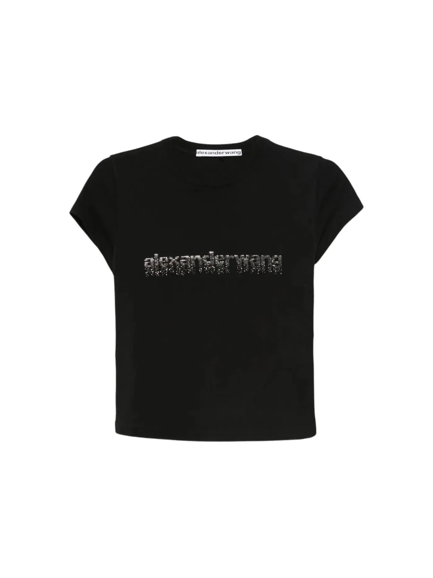 Женская футболка с принтом Hotfix Graphic Baby Tee Alexander Wang — изображение 1 из 1, черный