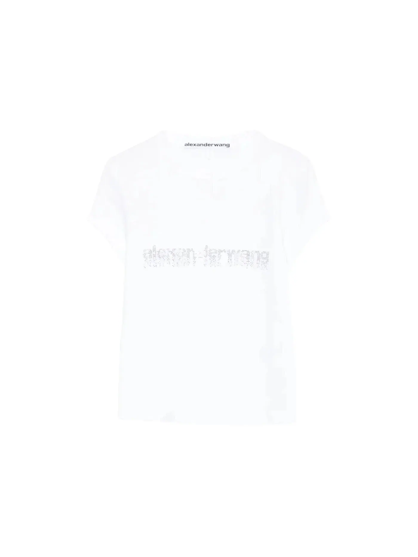 Женская футболка с принтом Hotfix Graphic Baby Tee Alexander Wang — изображение 1 из 1, белый