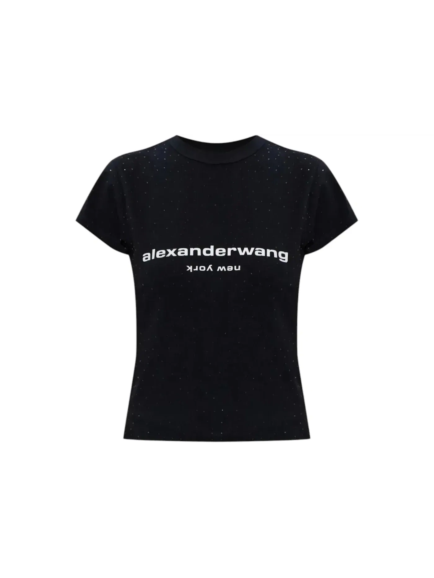 Женская футболка с принтом Alexander Wang Tee — изображение 1 из 1, черный