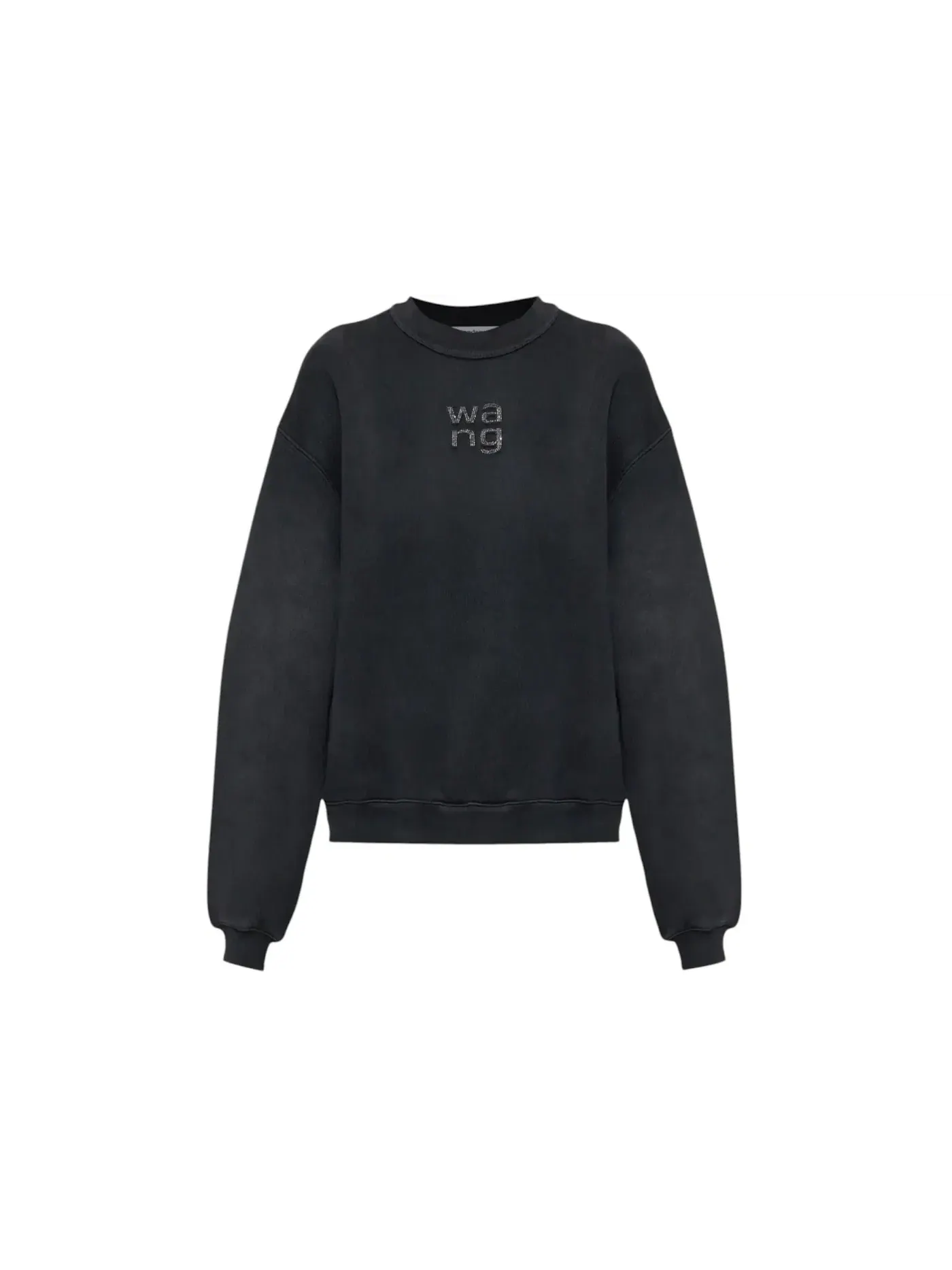 Женский свитшот с принтом Hotfix Logo Alexander Wang — изображение 1 из 1, черный
