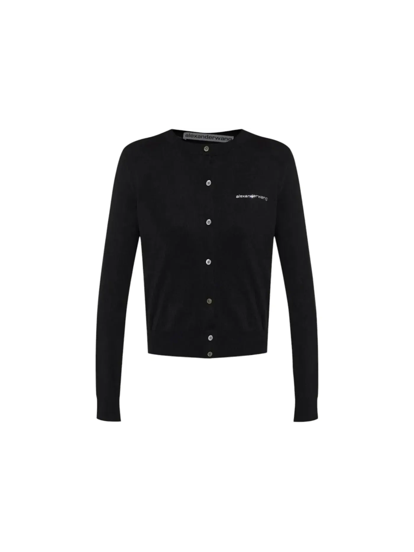 Женский кардиган с принтом Cardigan Alexander Wang — изображение 1 из 1, черный