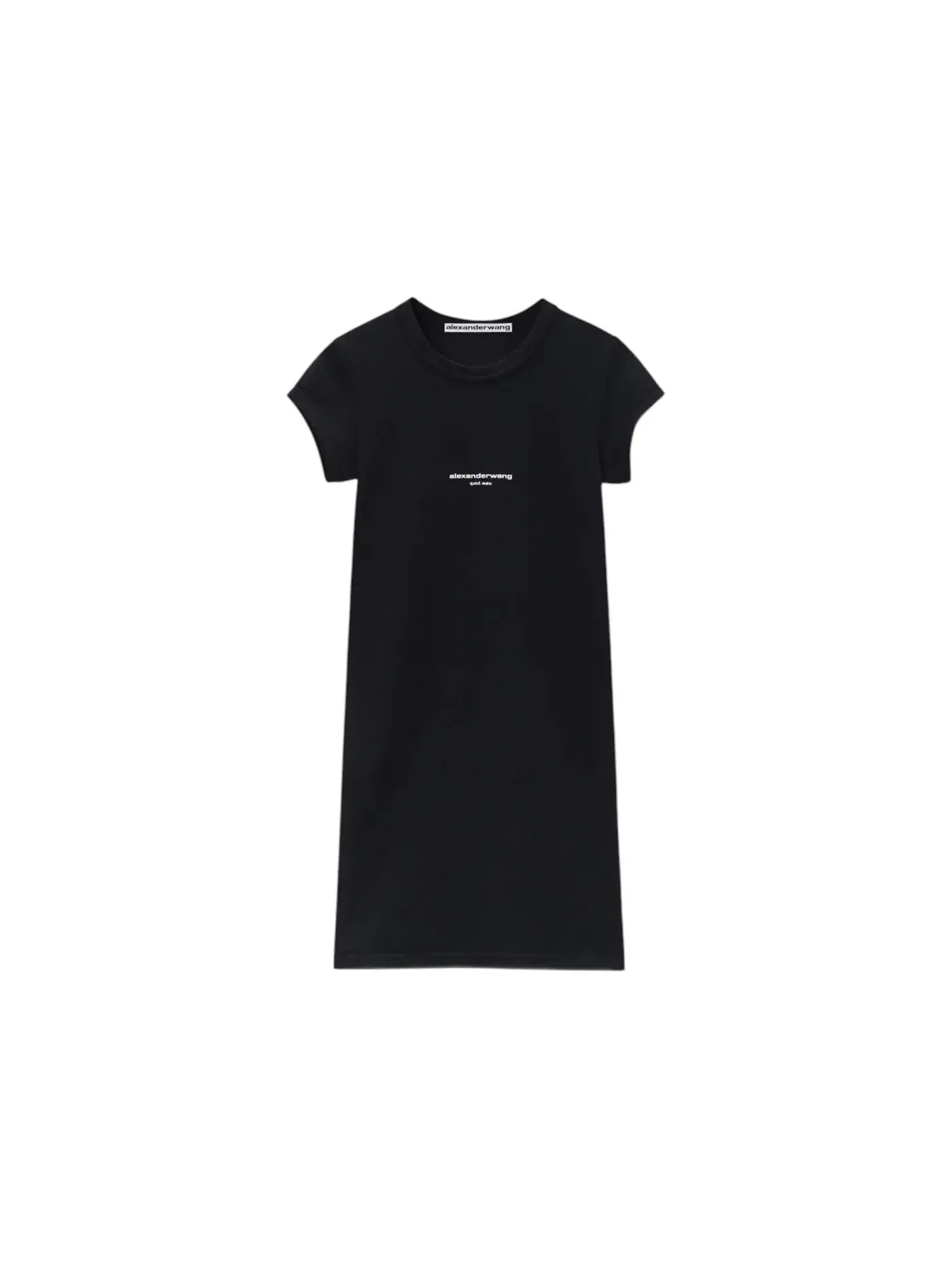 Женское платье мини с принтом Short Alexander Wang — изображение 1 из 1, черный