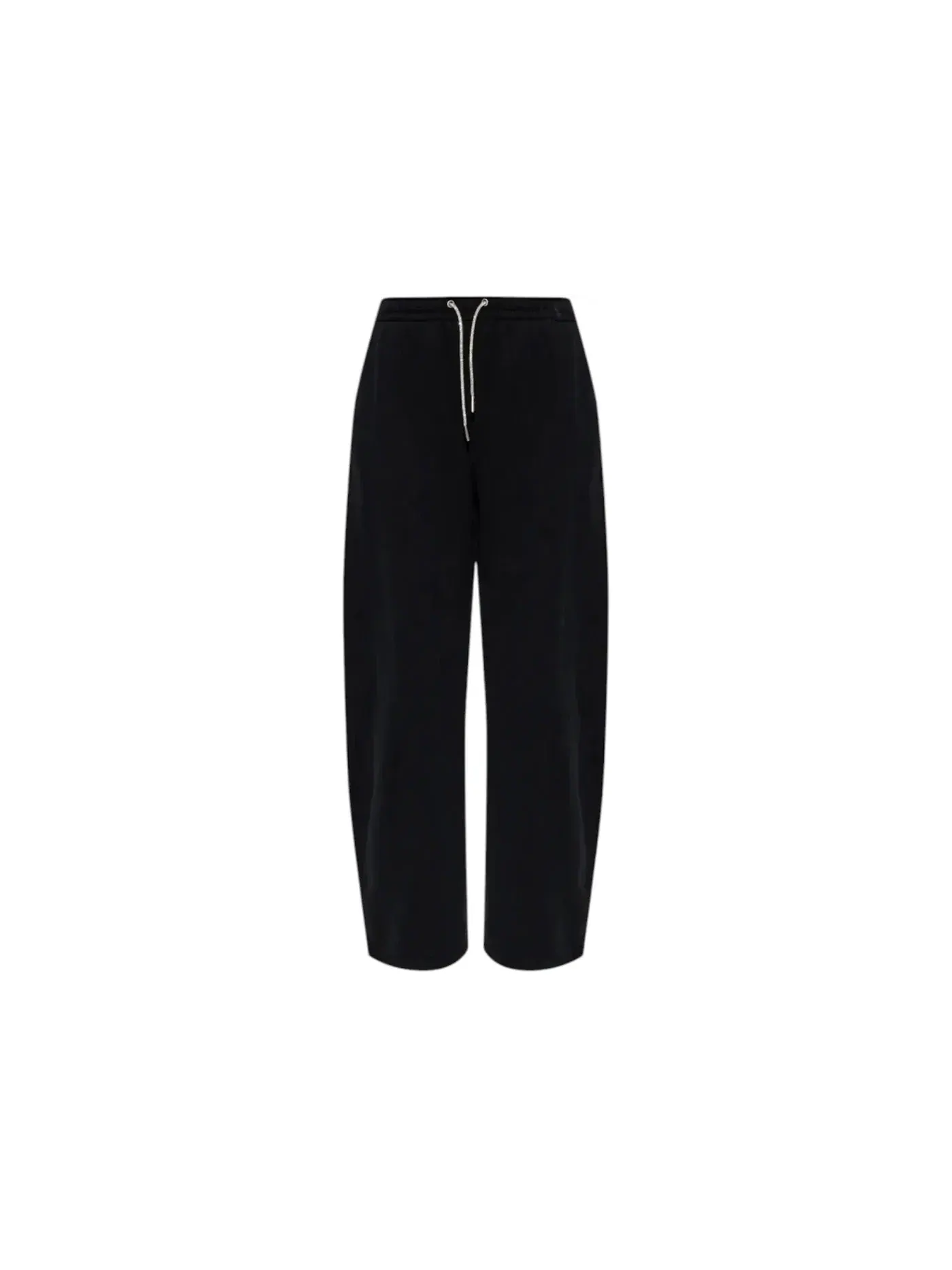 Женские спортивные брюки с принтом Rhinestone-Drawstring Alexander Wang — изображение 1 из 1, черный