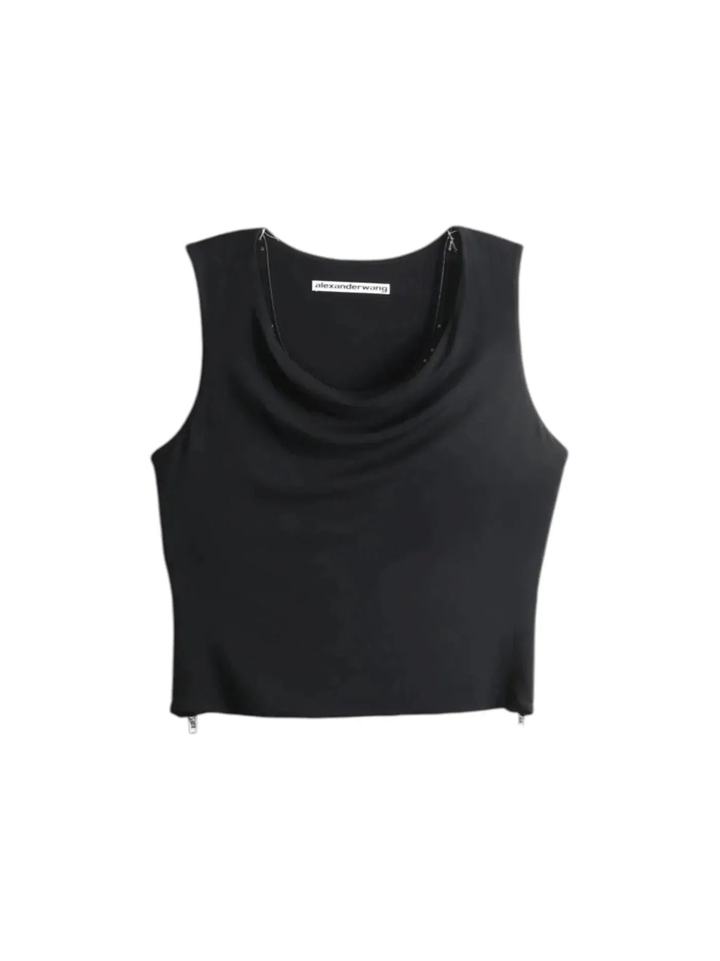 Женский топ без рукавов с молнией Alexander Wang — изображение 1 из 1, черный
