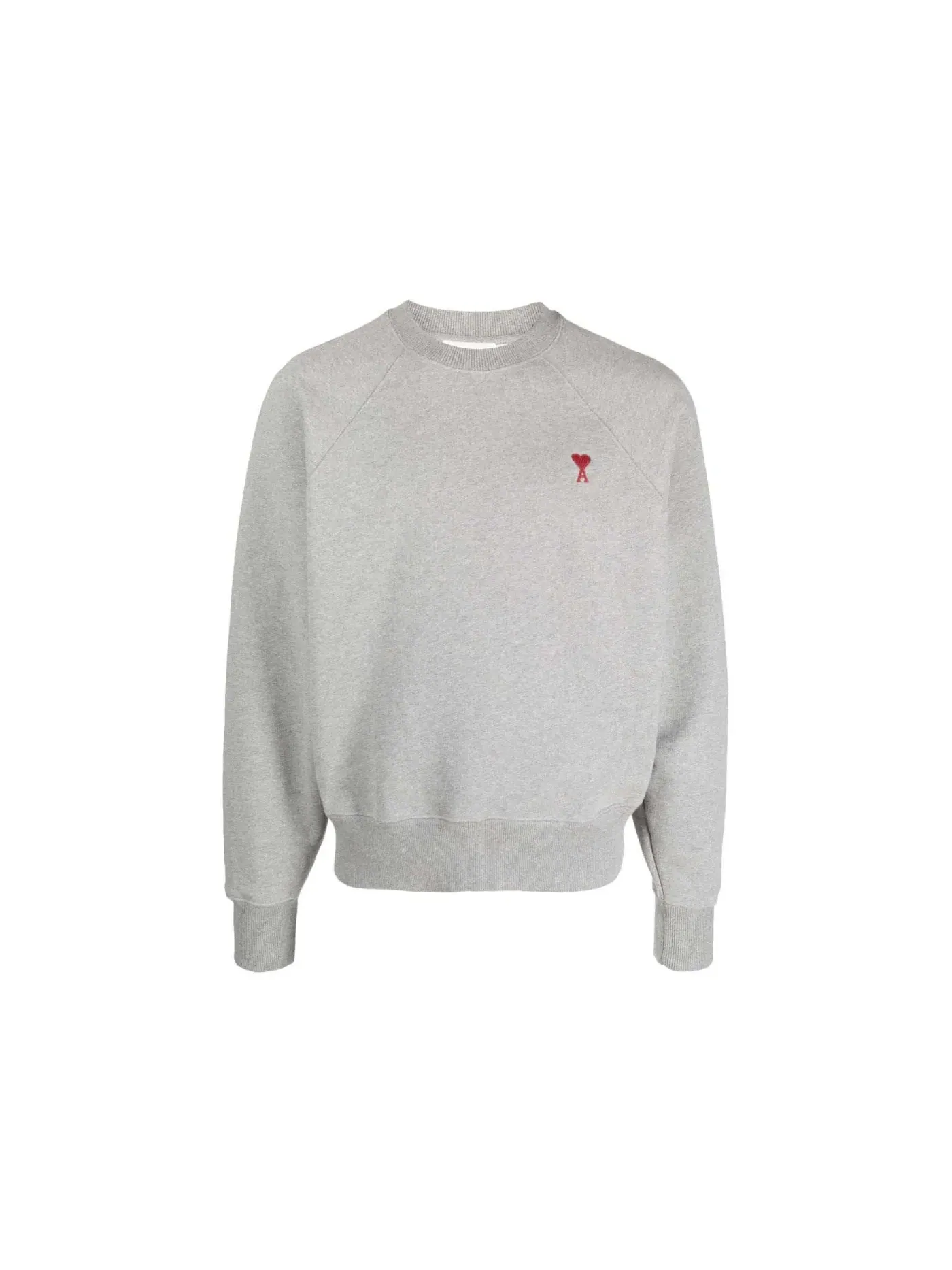 Мужской свитшот с круглым вырезом Crewneck Ami Paris — изображение 1 из 1, серый