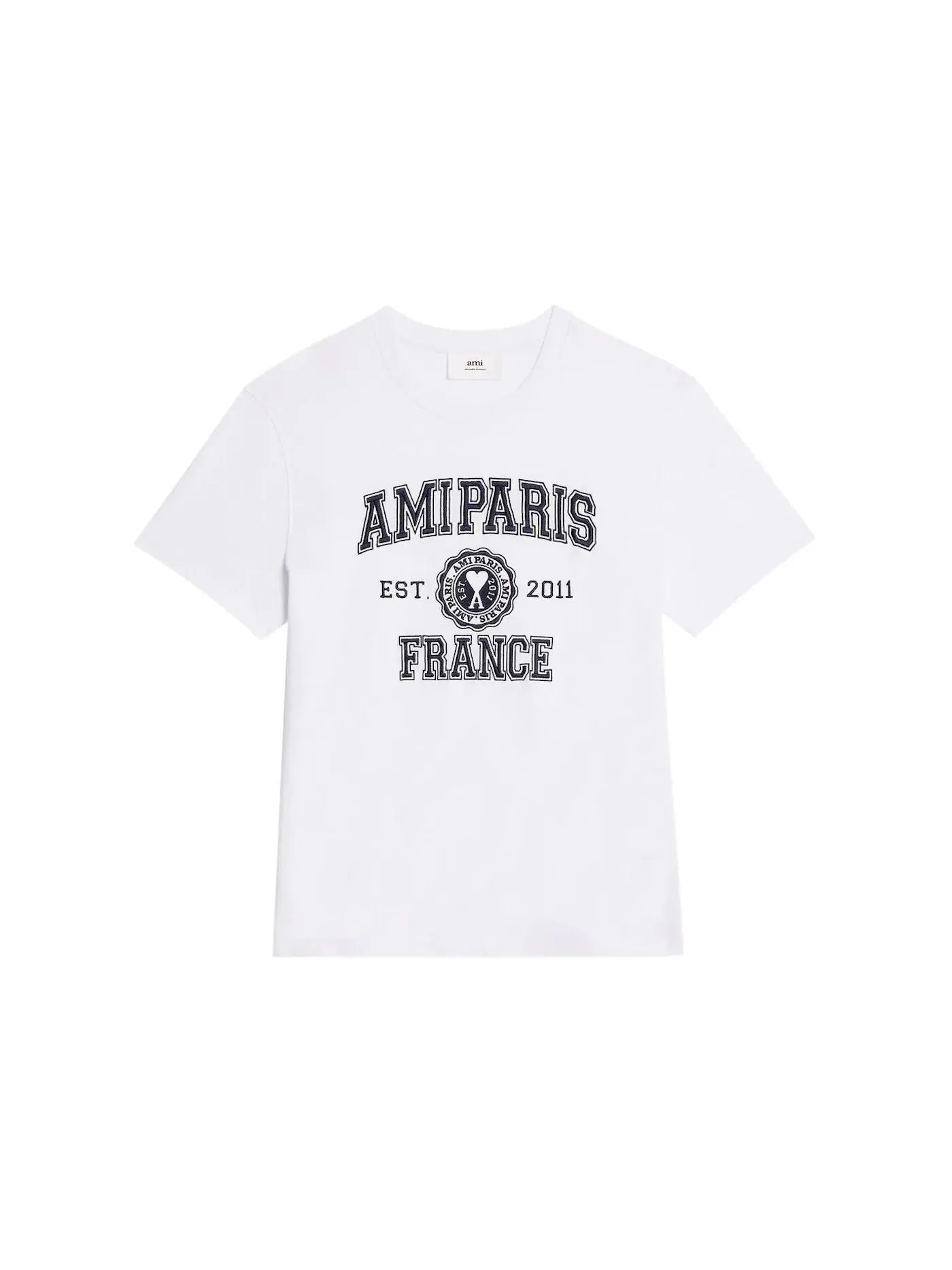 Женская футболка Ami Paris — изображение 1 из 1, белый
