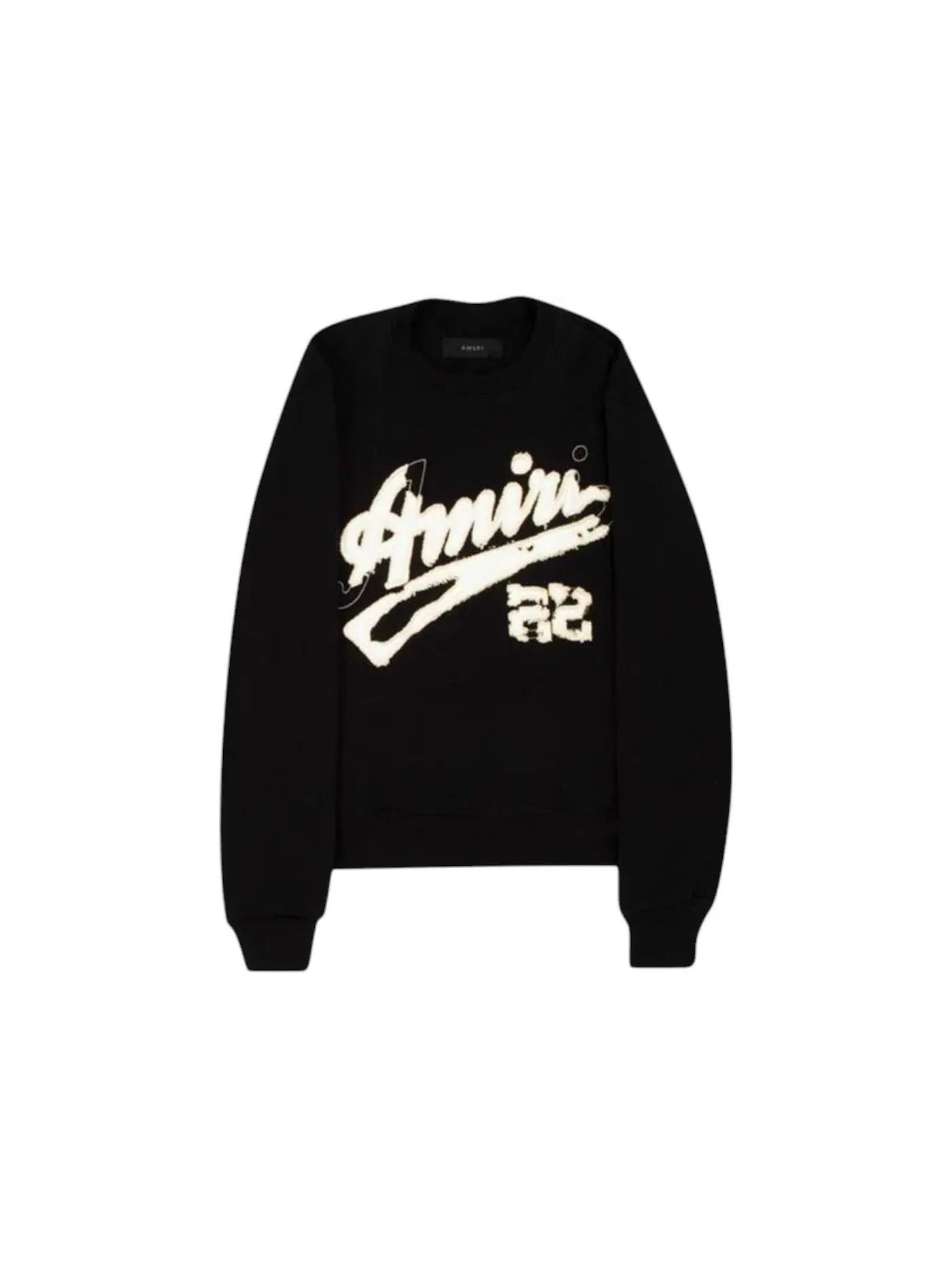 Мужской свитшот с круглым вырезом Crewneck AMIRI — изображение 1 из 2, черный