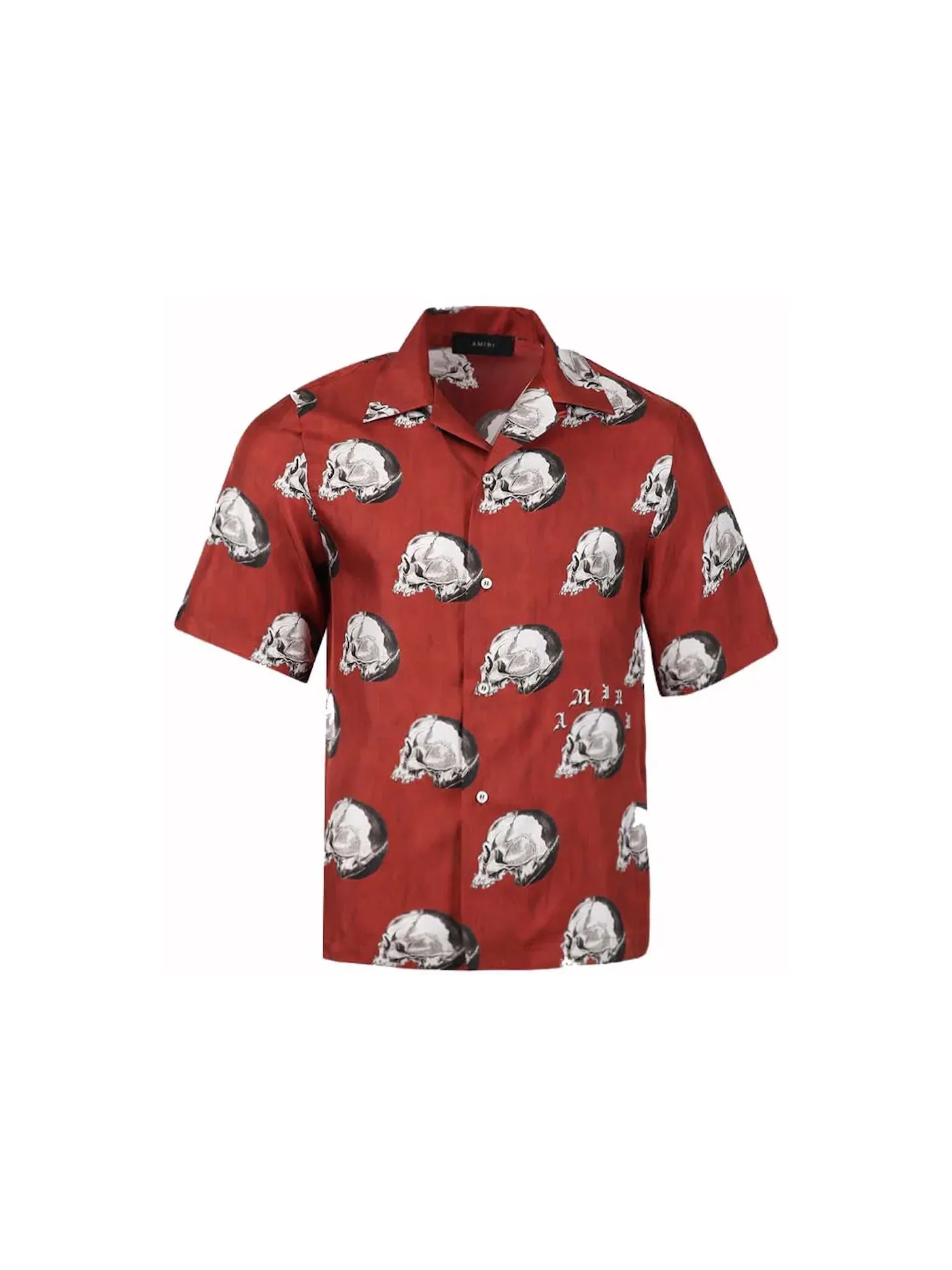 Мужская рубашка с принтом All Over Skull AMIRI — изображение 1 из 1, красный