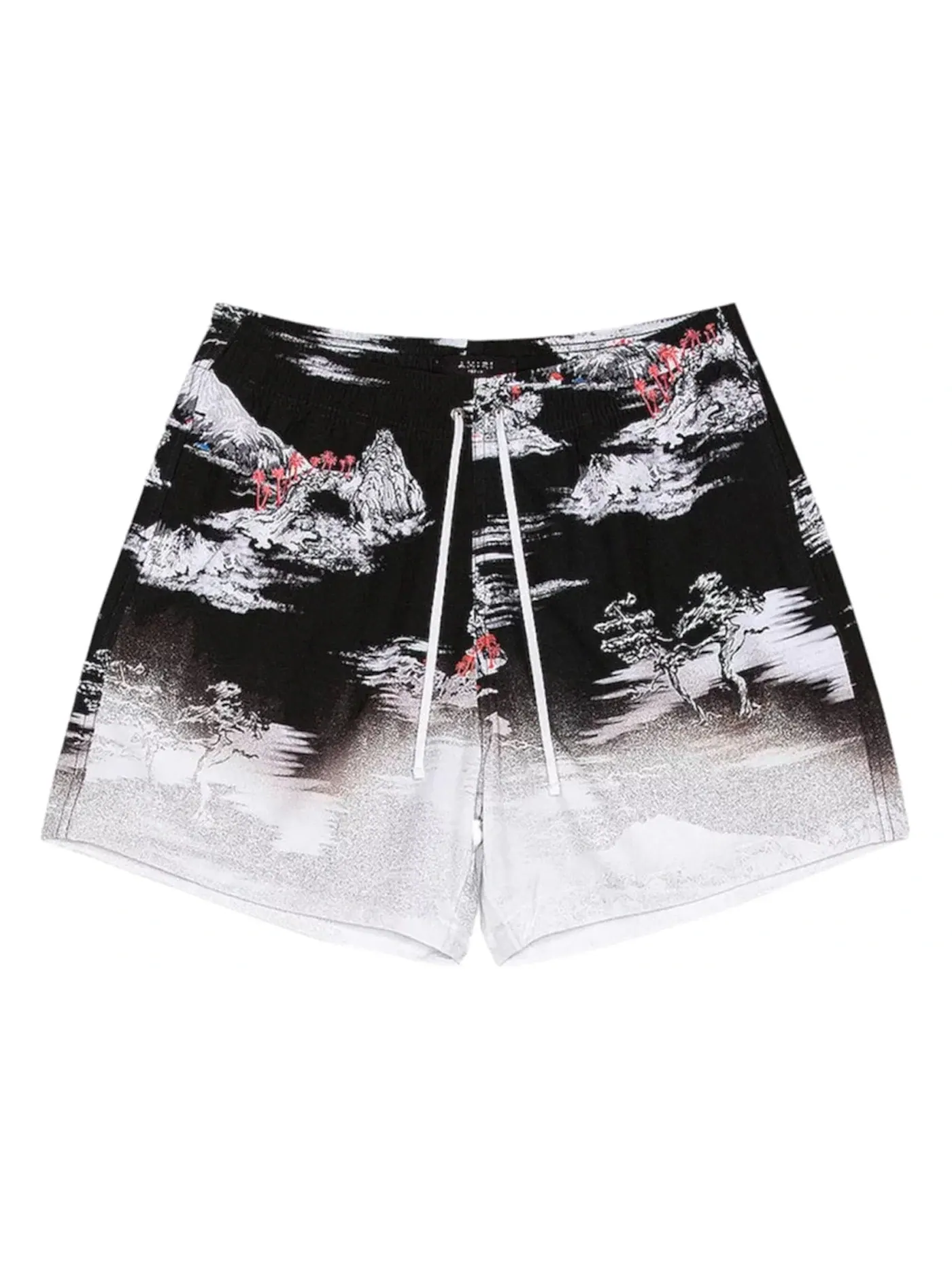 Мужские шорты с принтом Aloha Beach Cabana Swim Shorts AMIRI — изображение 1 из 1, черный/белый/мульти