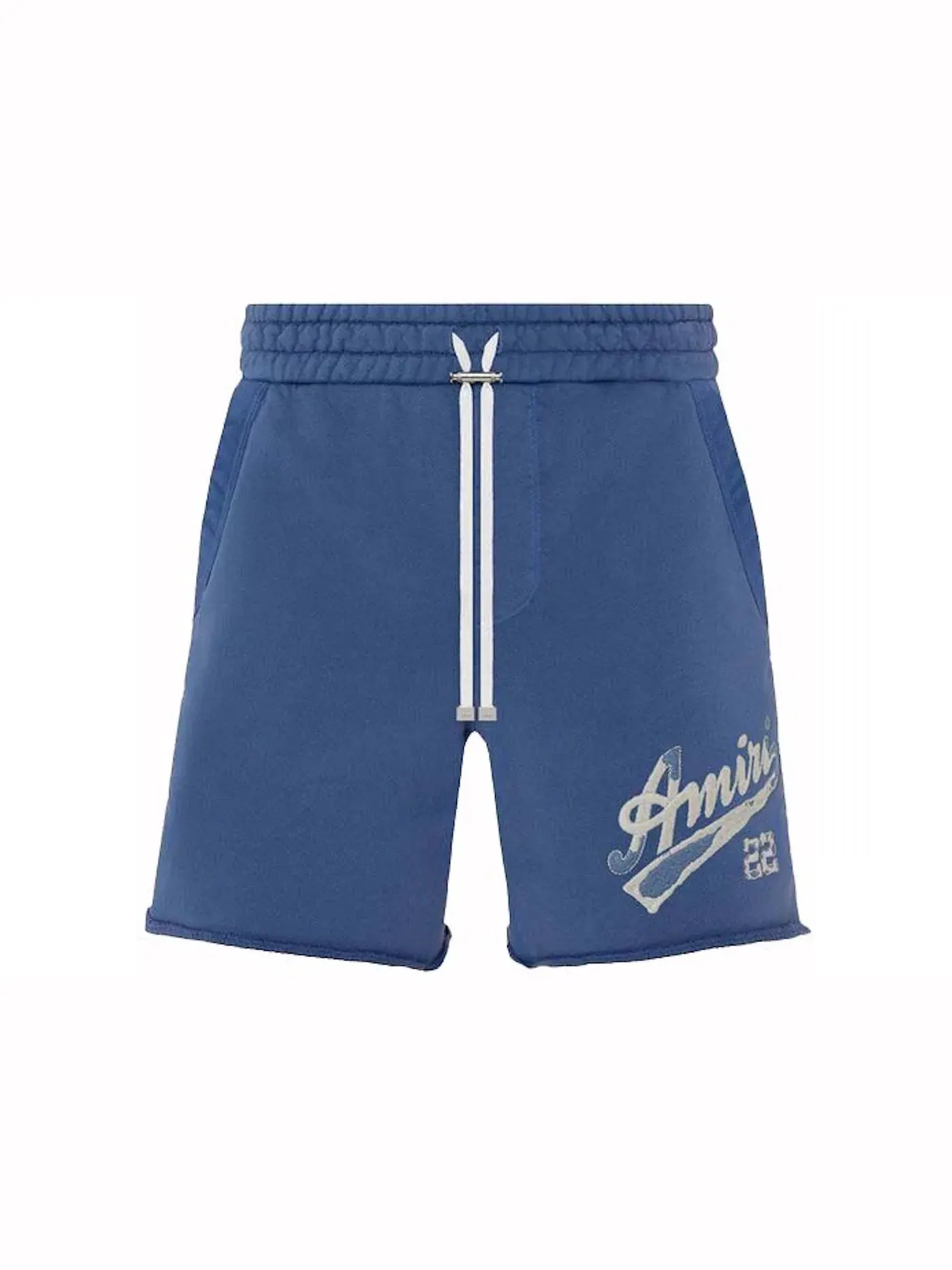 Мужские шорты из египетского хлопка с принтом Shorts AMIRI — изображение 1 из 1, синий