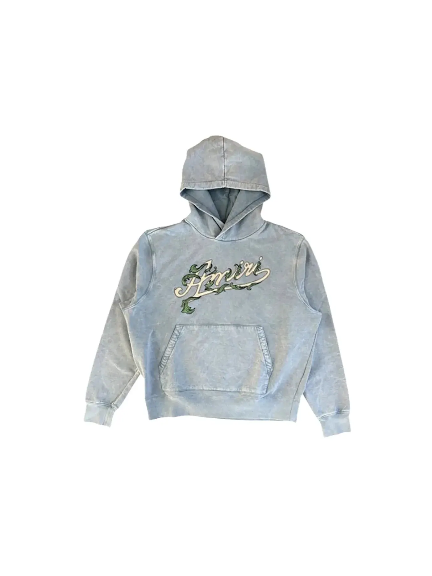 Мужской худи с филигранным узором Hoodie AMIRI — изображение 1 из 1, синий