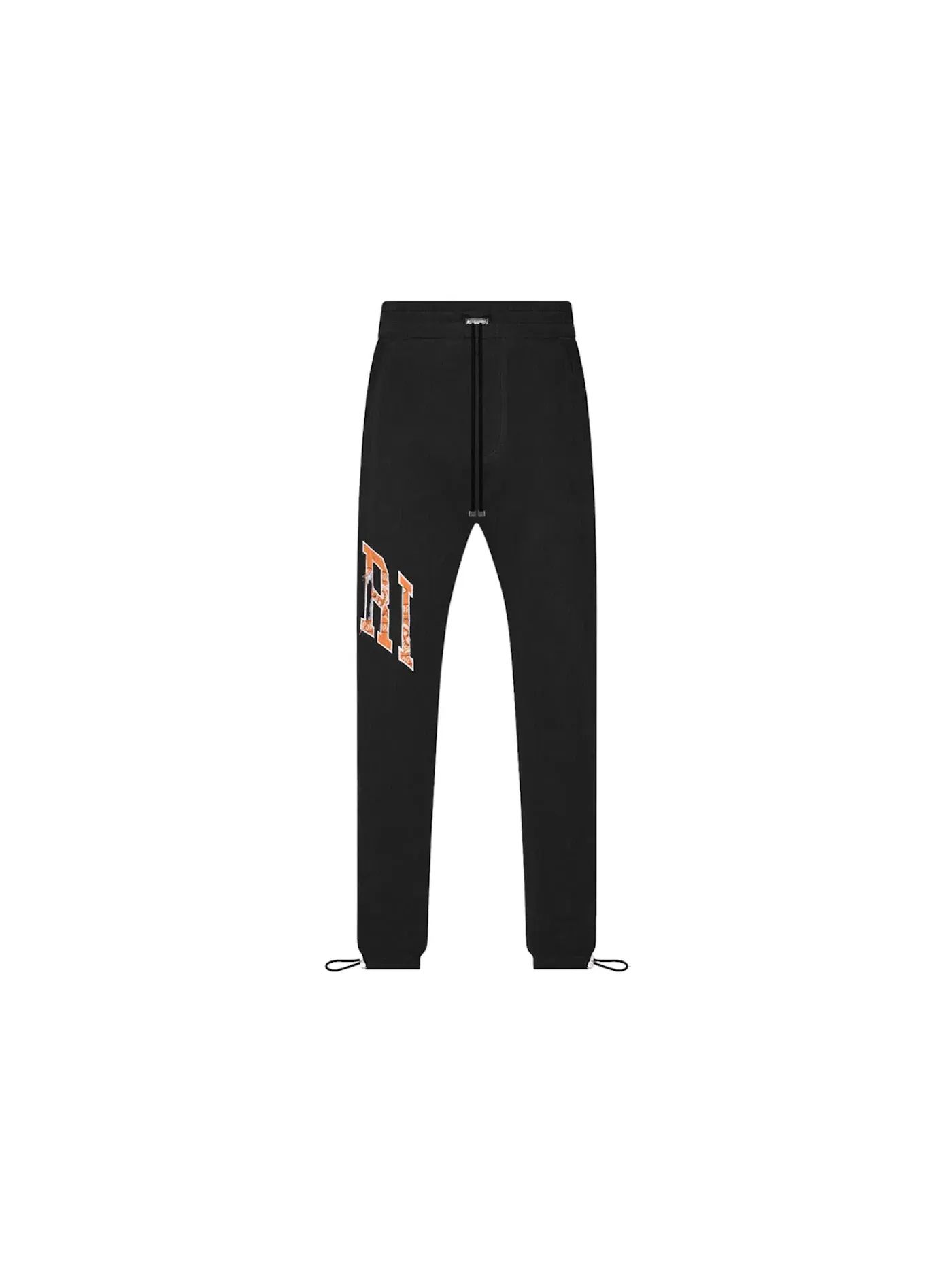 Мужские спортивные штаны с аппликацией AMIRI Sweatpants — изображение 1 из 1, черный/оранжевый