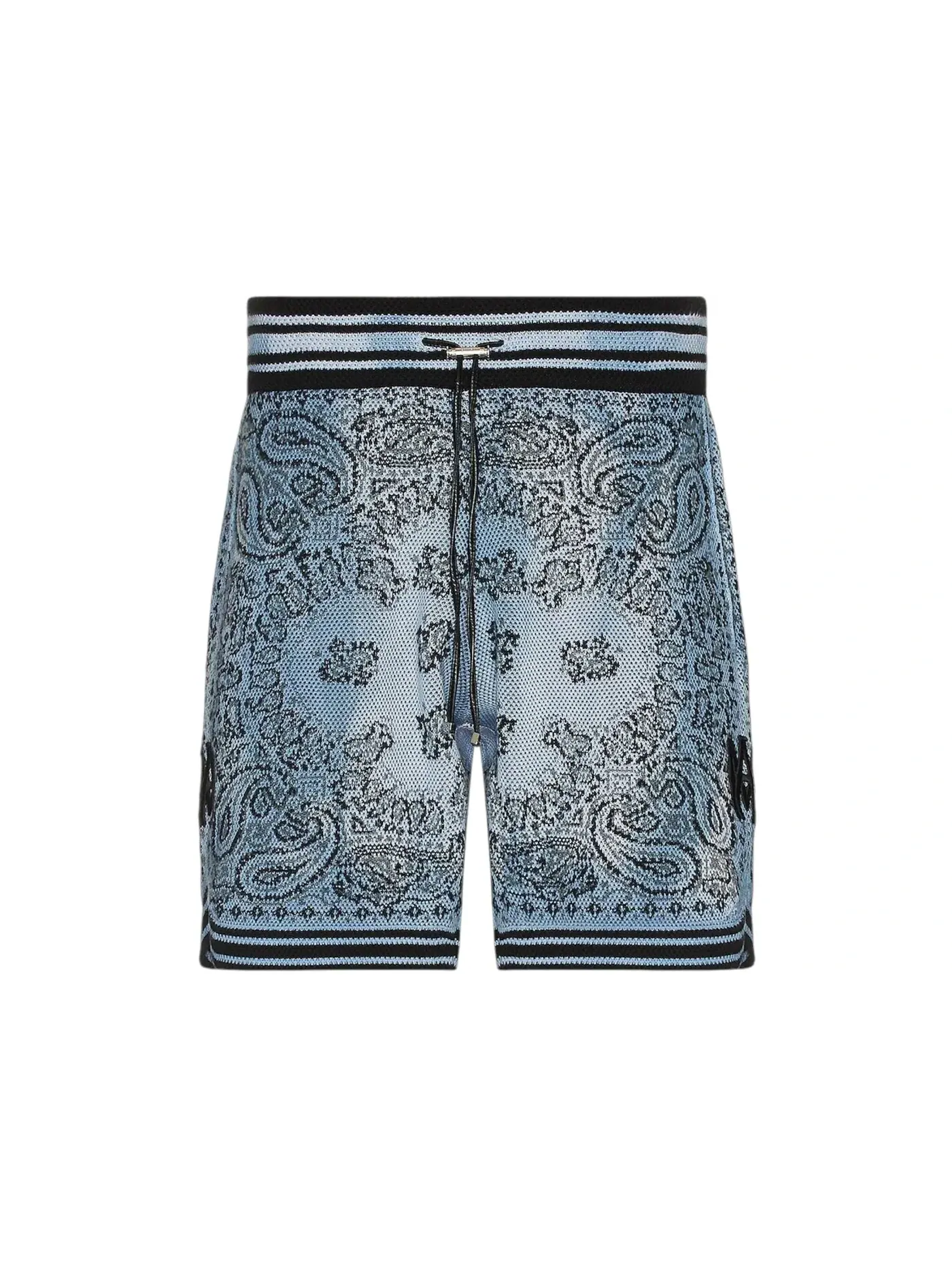 Мужские шорты с принтом AMIRI Short — изображение 1 из 3, синий